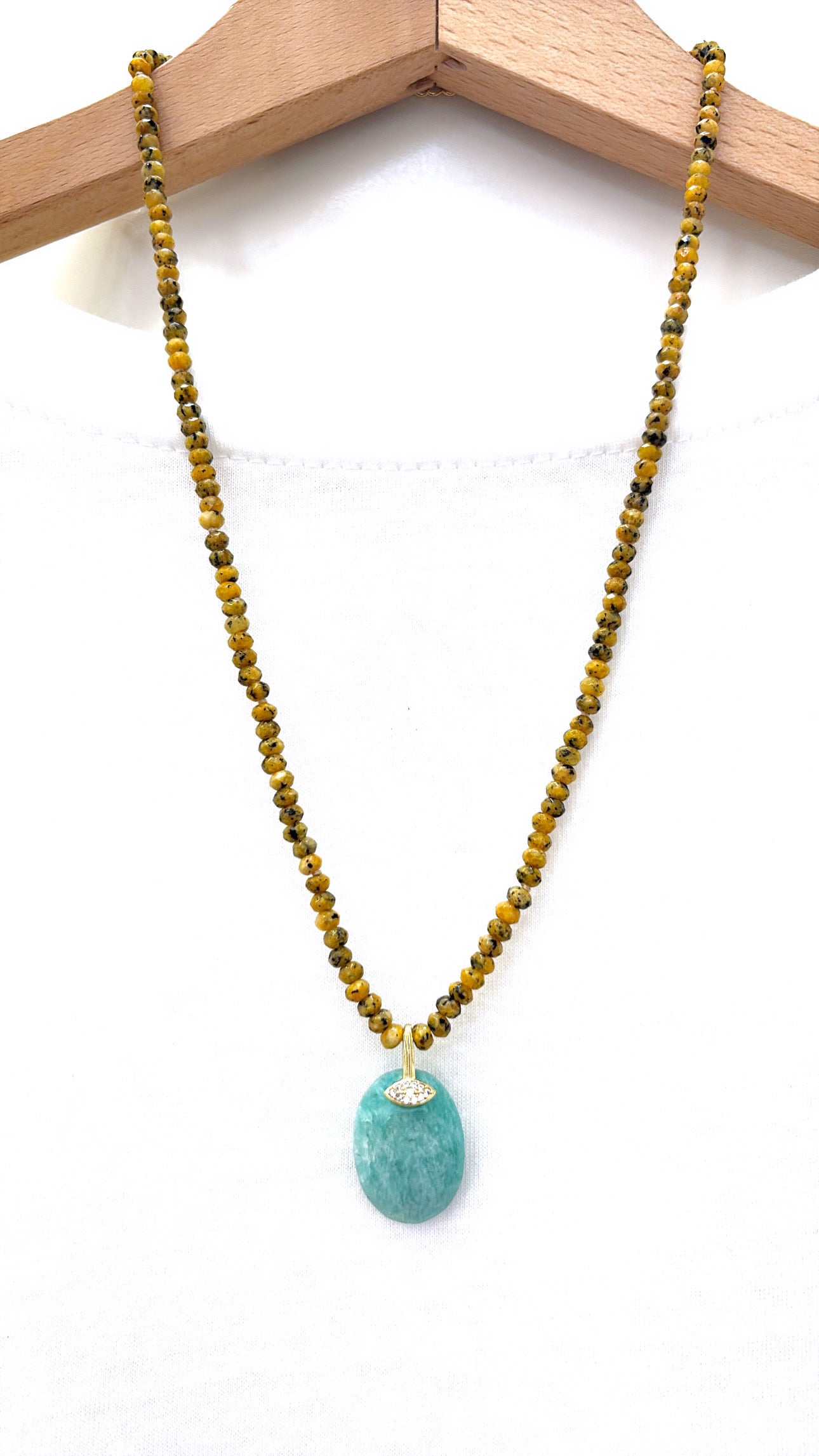 Collier Gaïana Amazonite et Jaspe