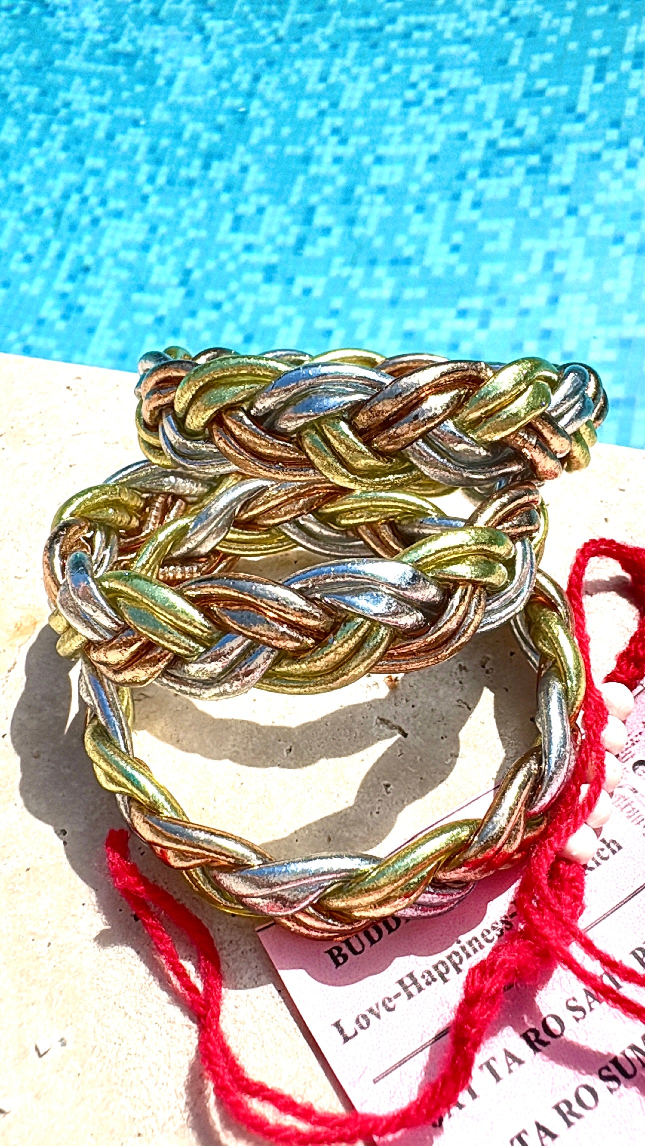 Double Braid Champagne/Silver/RoseGold