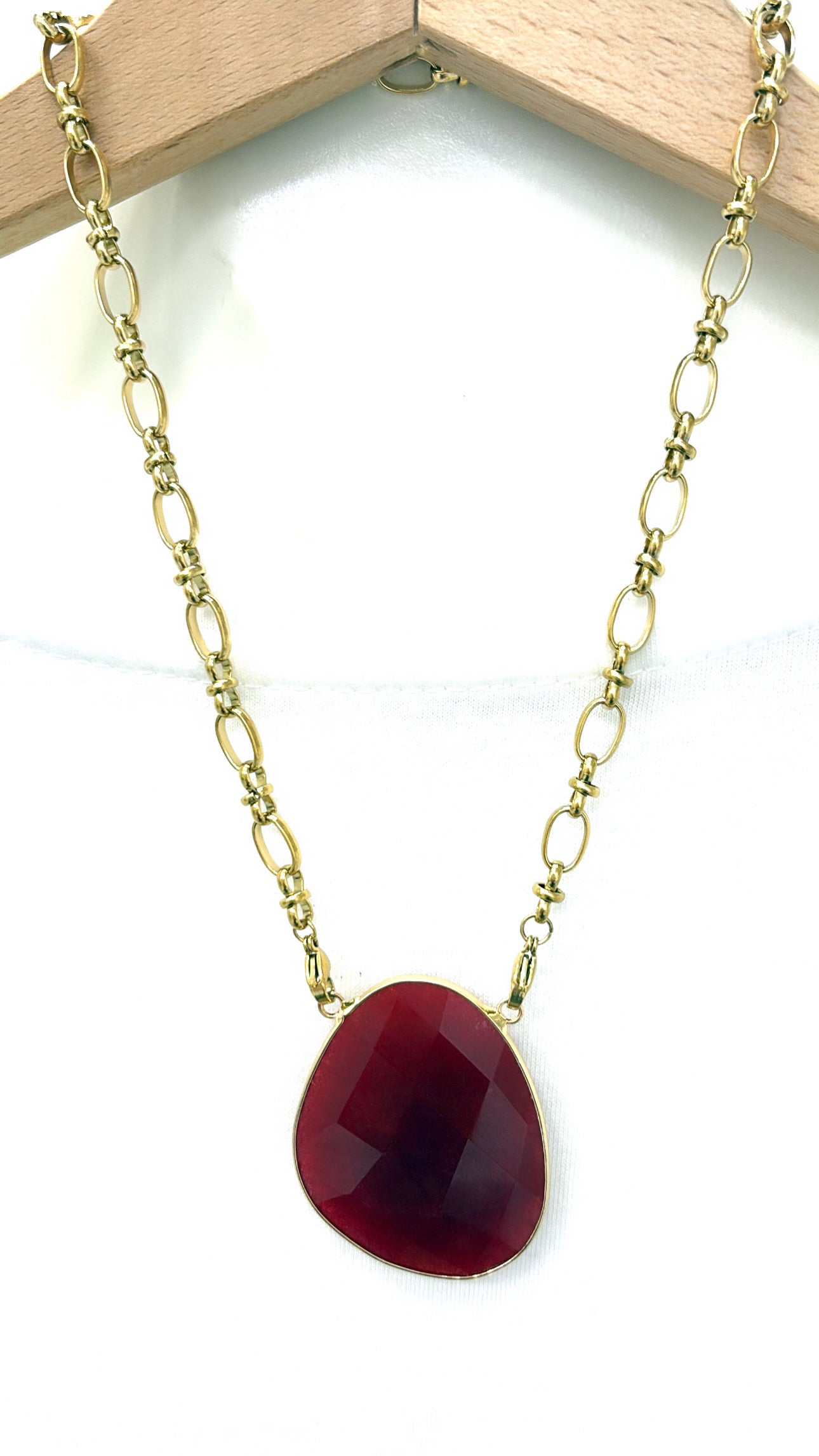 Collier Galet Cornaline
