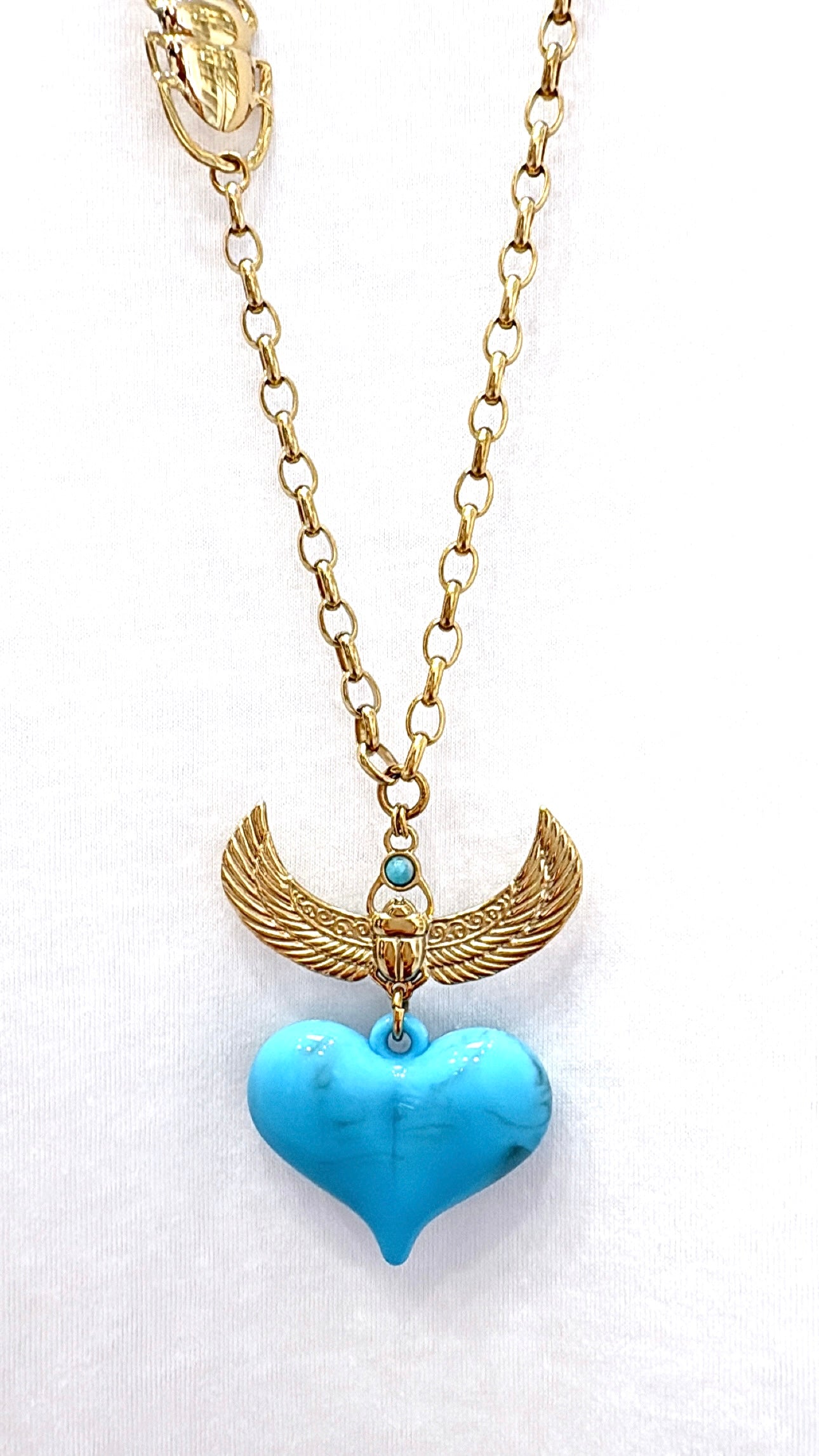 Sautoir MileMila Khepra Amazonite
