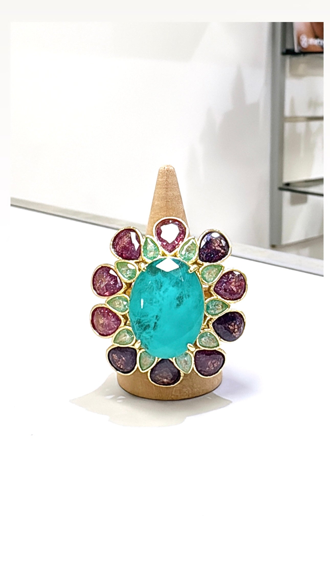 Bague Somptueuse Agate Turquoise