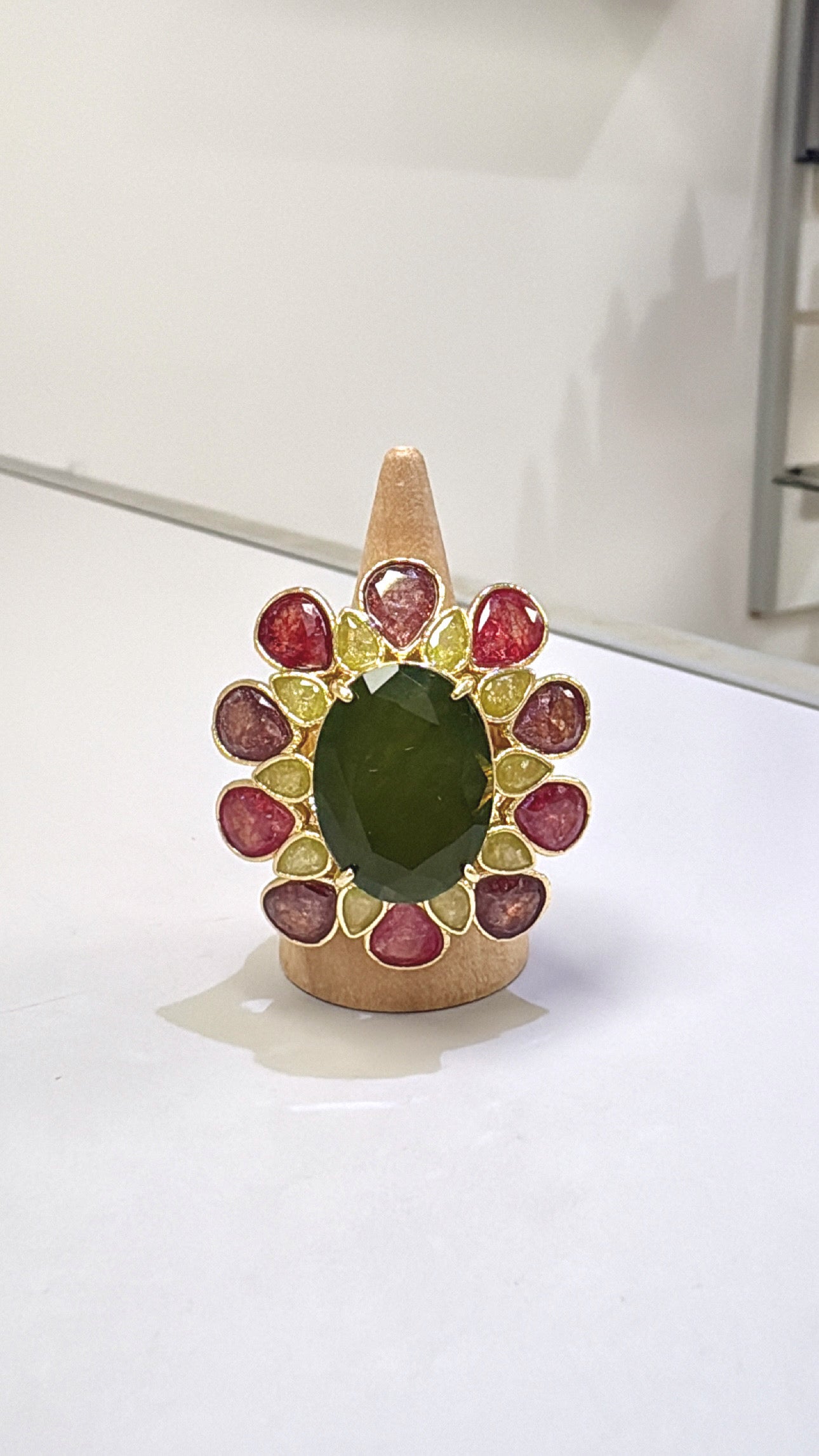 Bague Somptueuse Agate Verte