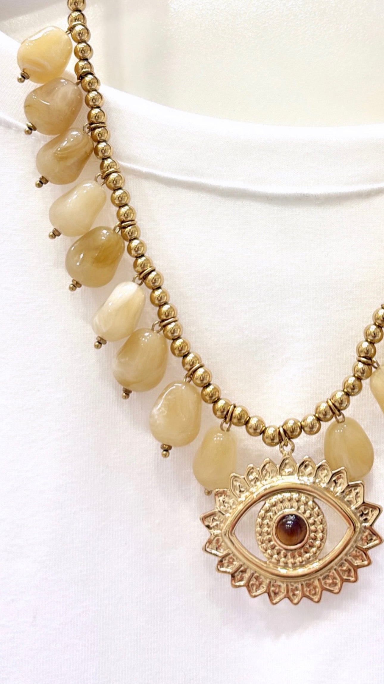 Collier Good Eye Œil de Tigre