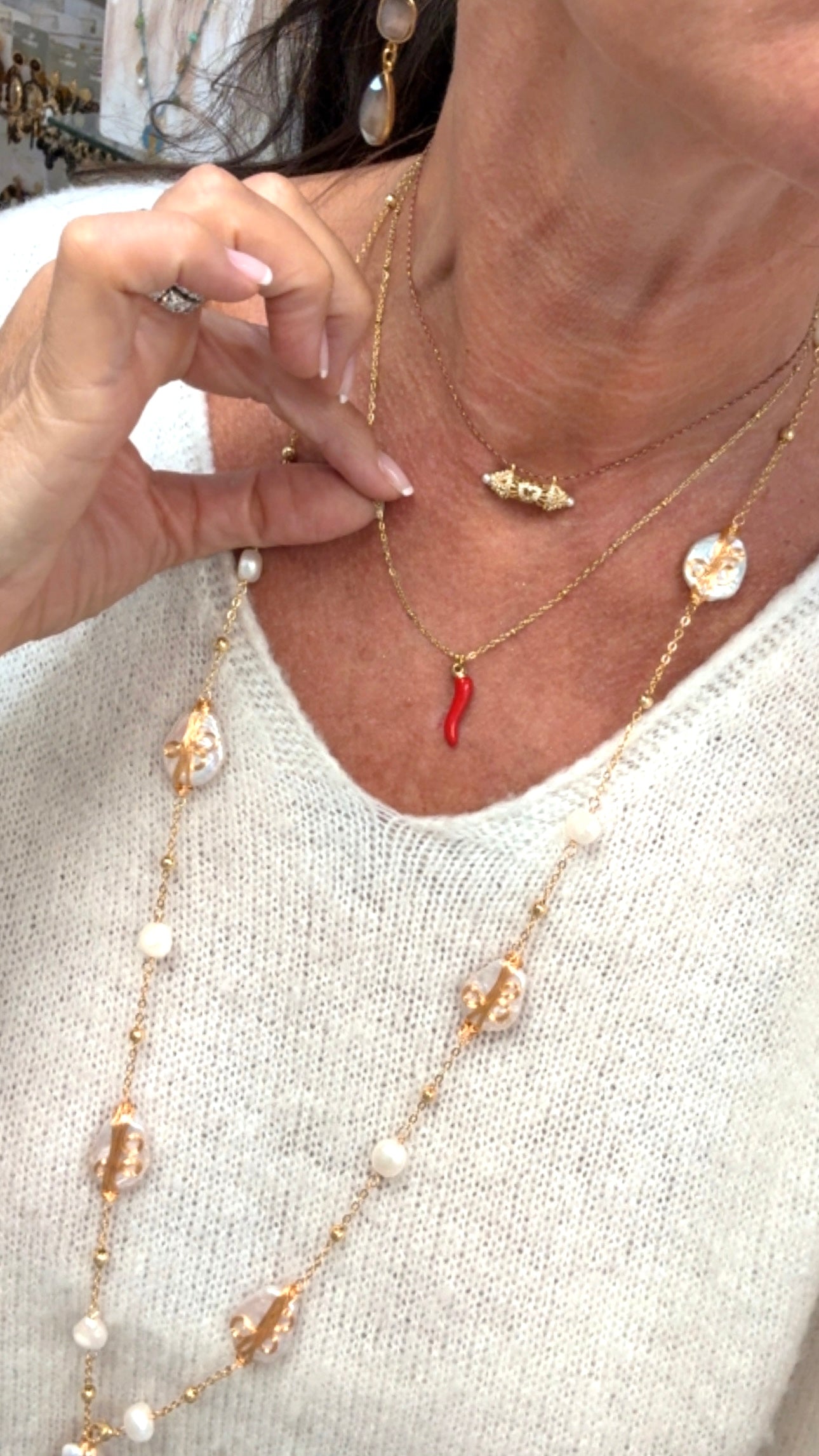 Collier Piment Porte Bonheur