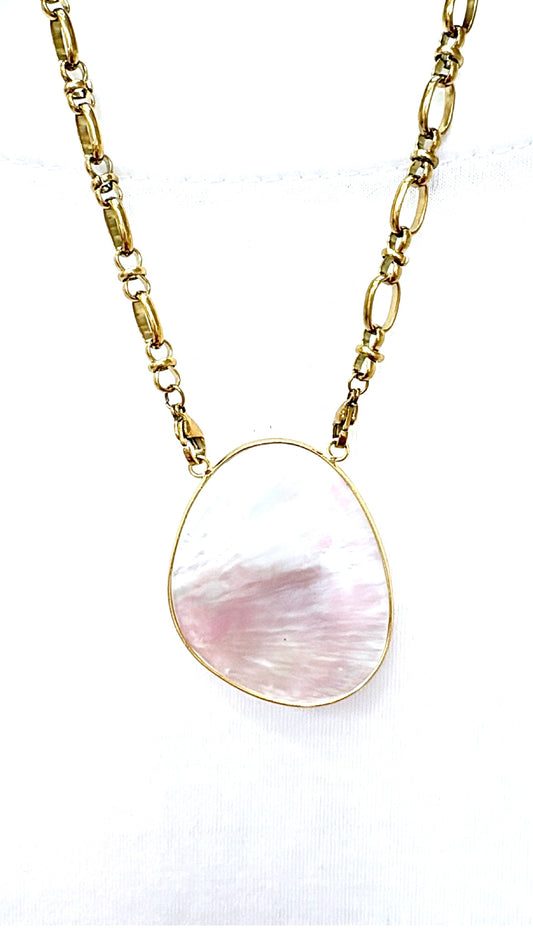 Collier Galet Nacre