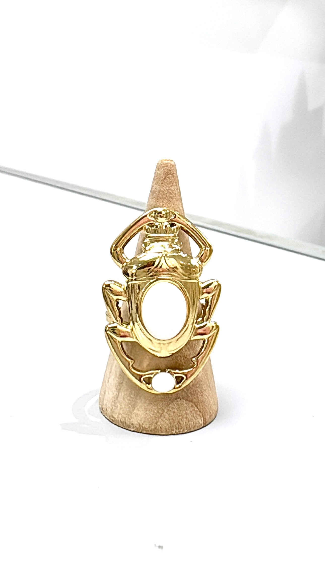 Bague Scarabée Royal Blanc