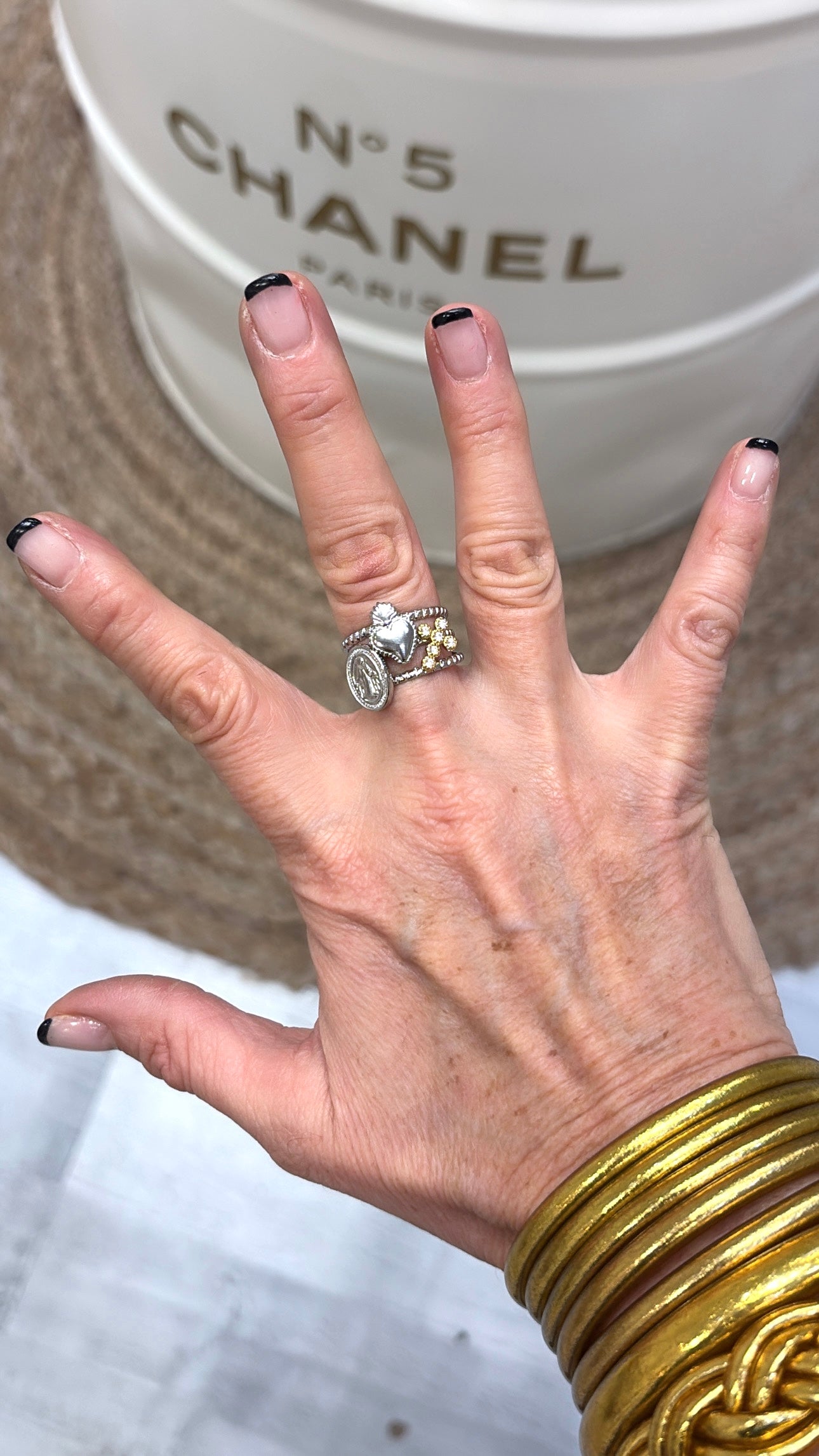 Bague Trio Voto Silver/Gold