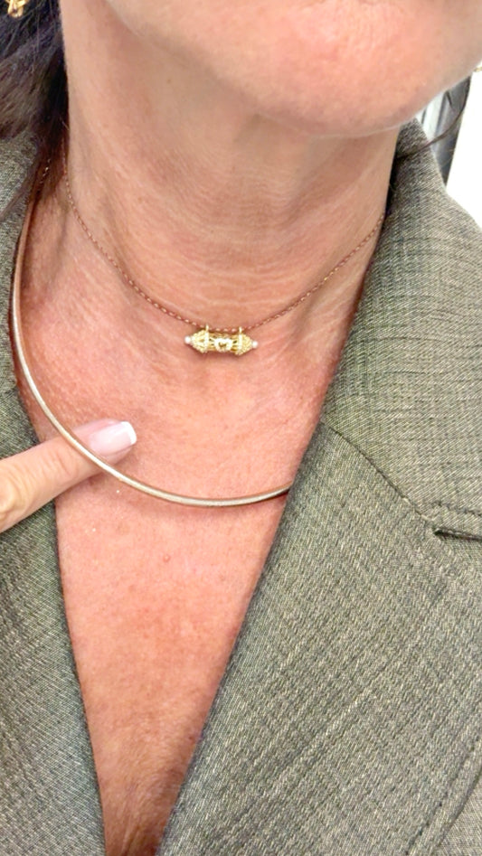 Collier SAWAÏ DEE Rose Gold Noï               (fin)