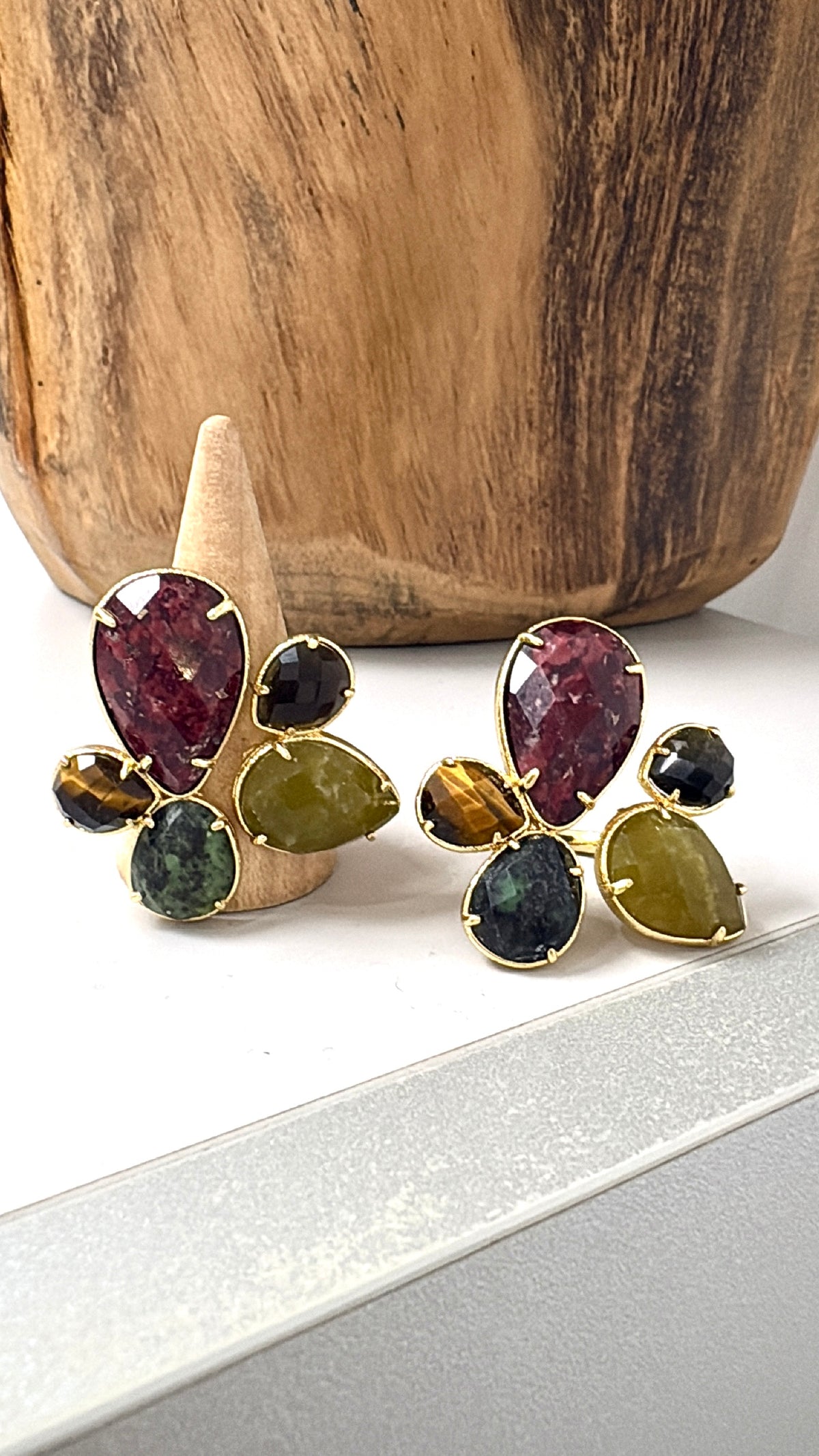 Bague Jardin Minéral Multi Pierres
