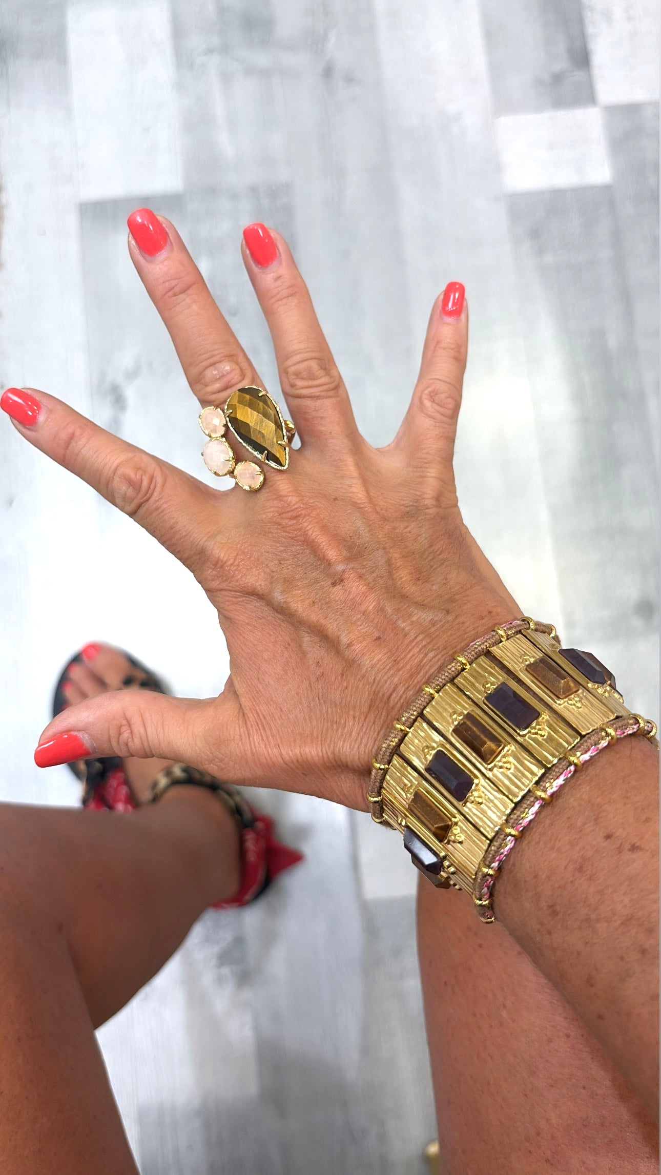 Bracelet Bahia Œil de Tigre et Améthyste