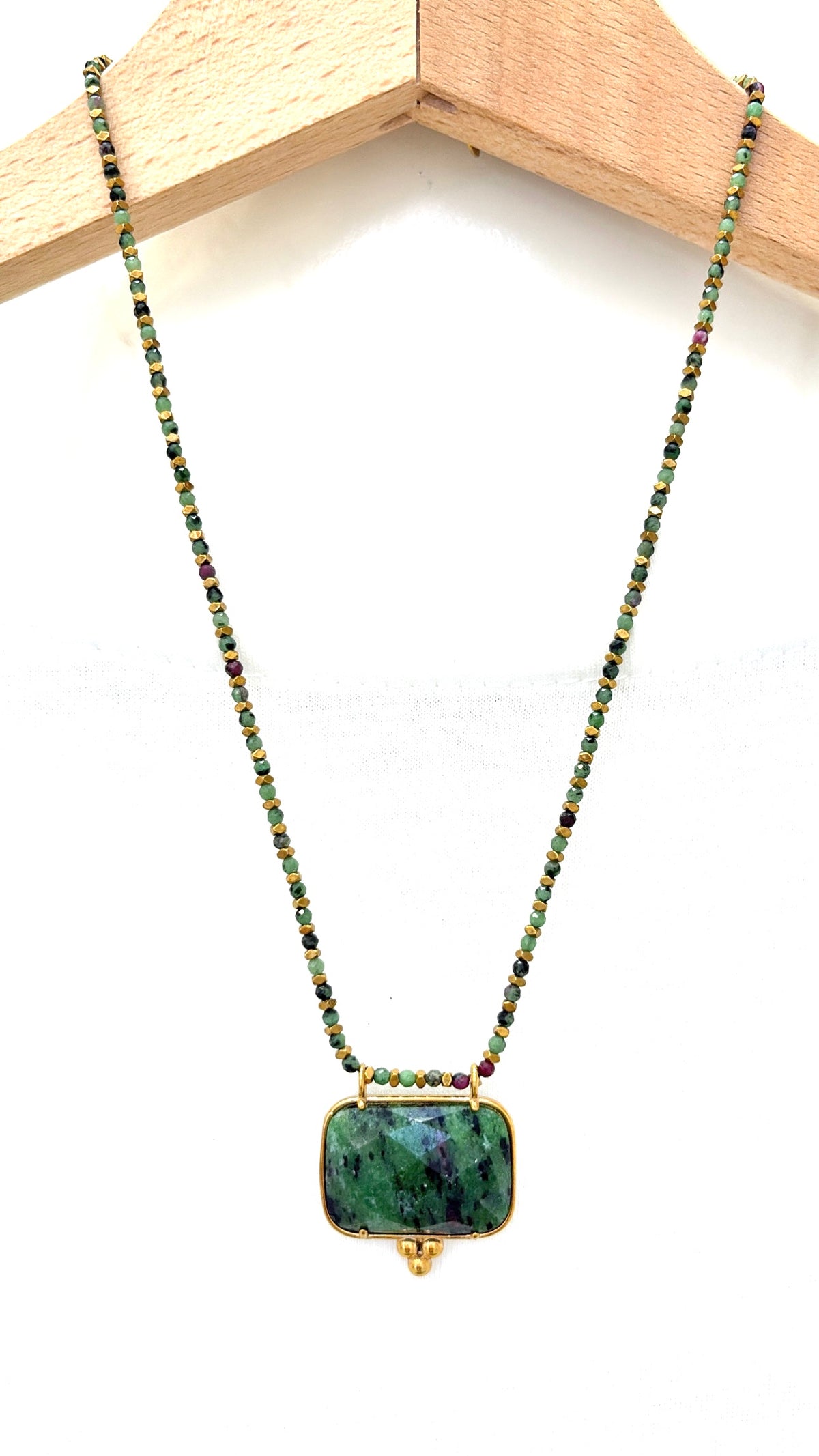 Collier Trésor Rubis Zoisite
