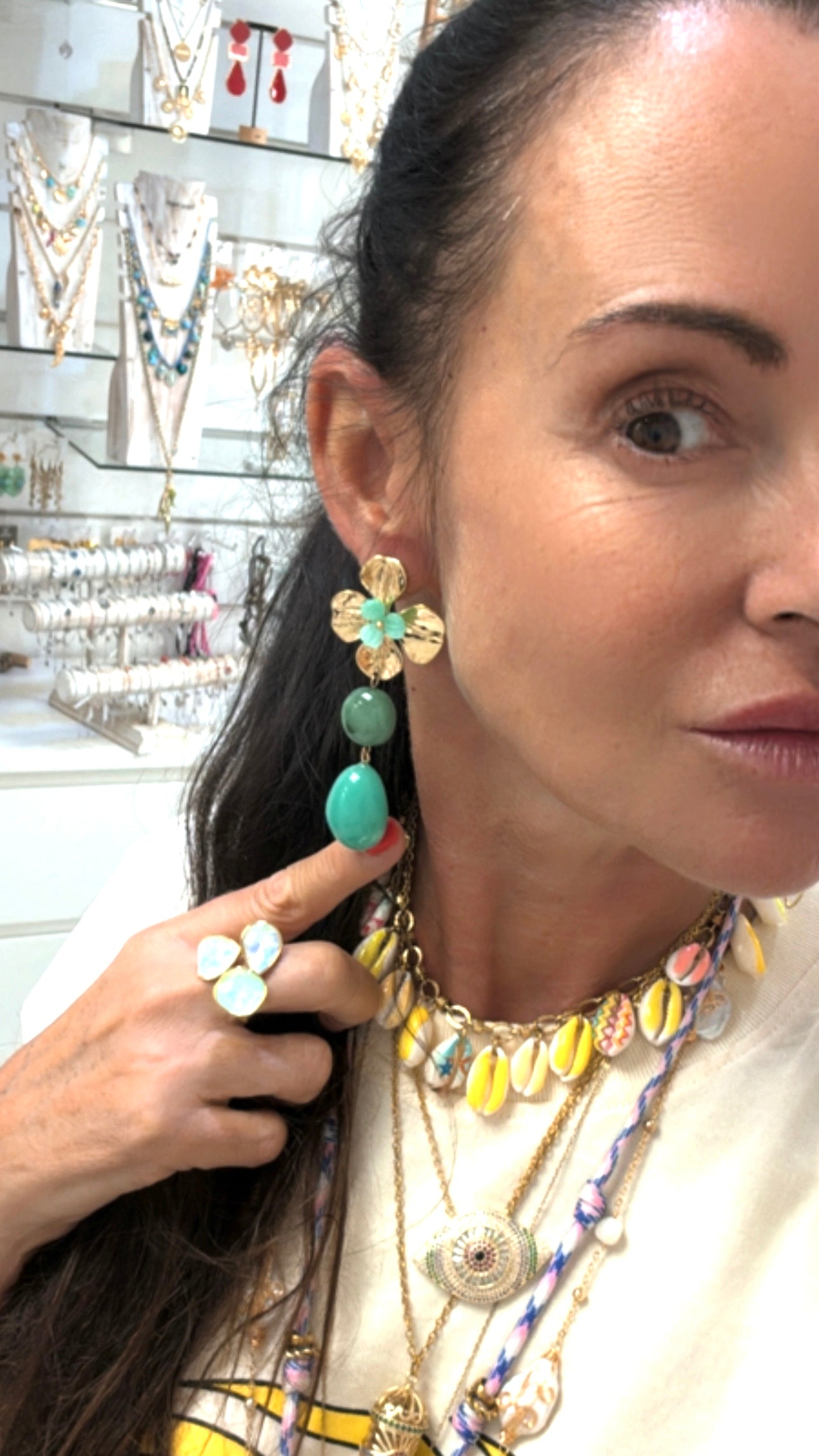 Boucles d’oreilles Bohème Turquoise