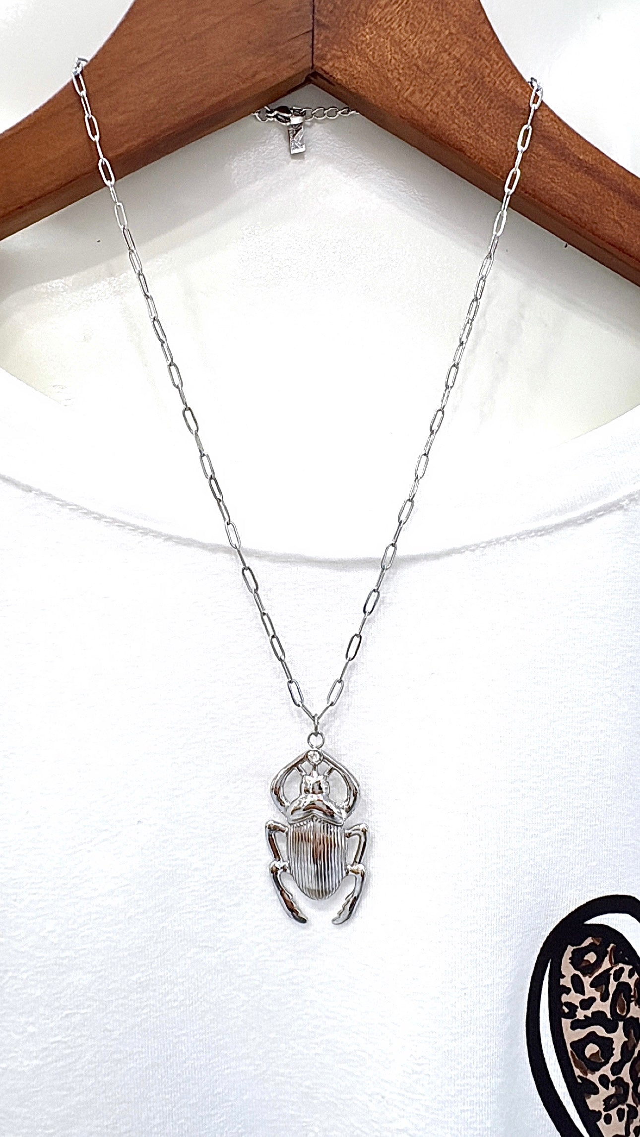 Collier Scarabée Silver