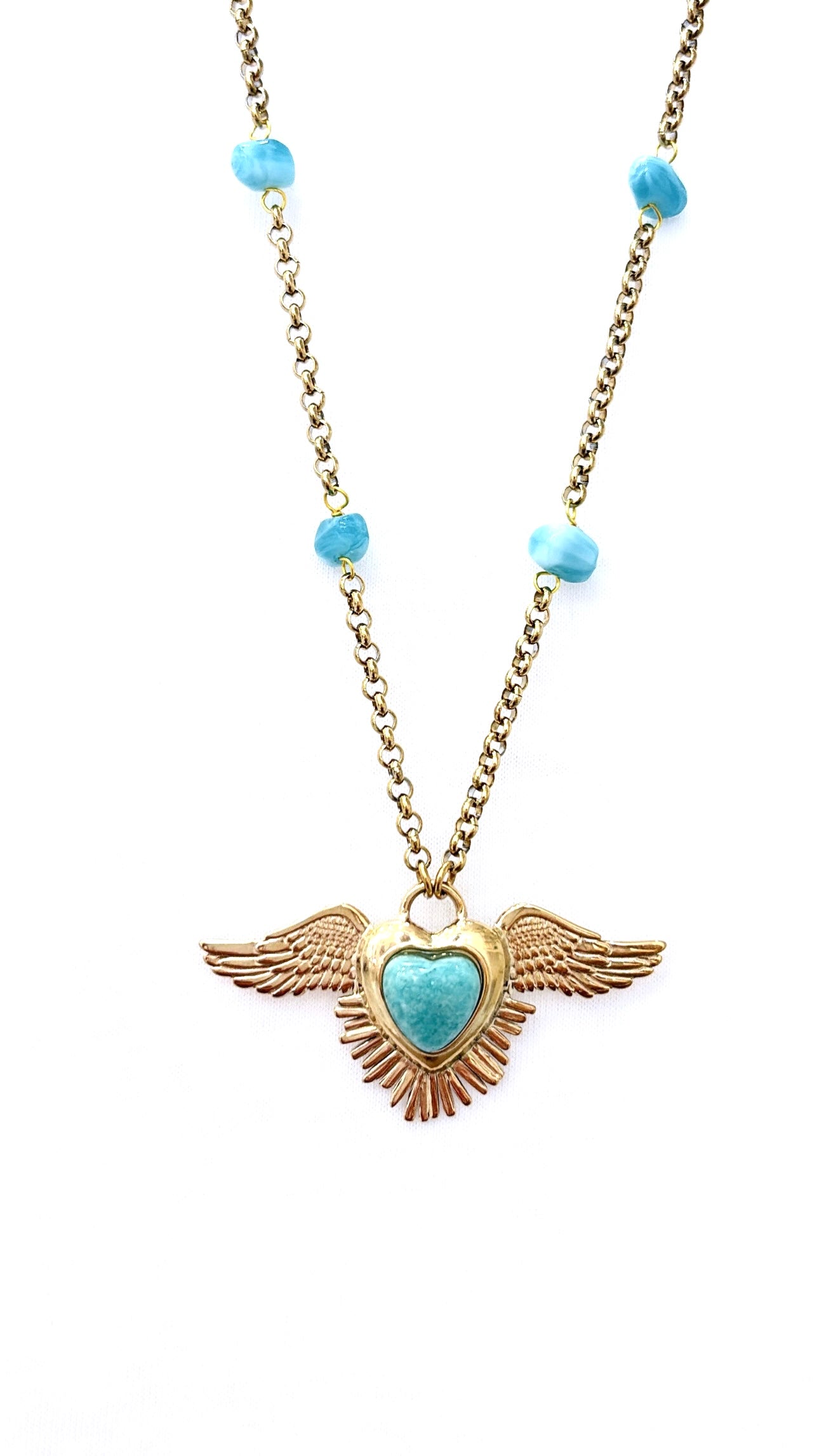 Sautoir MileMila Éclat D’Ange Amazonite