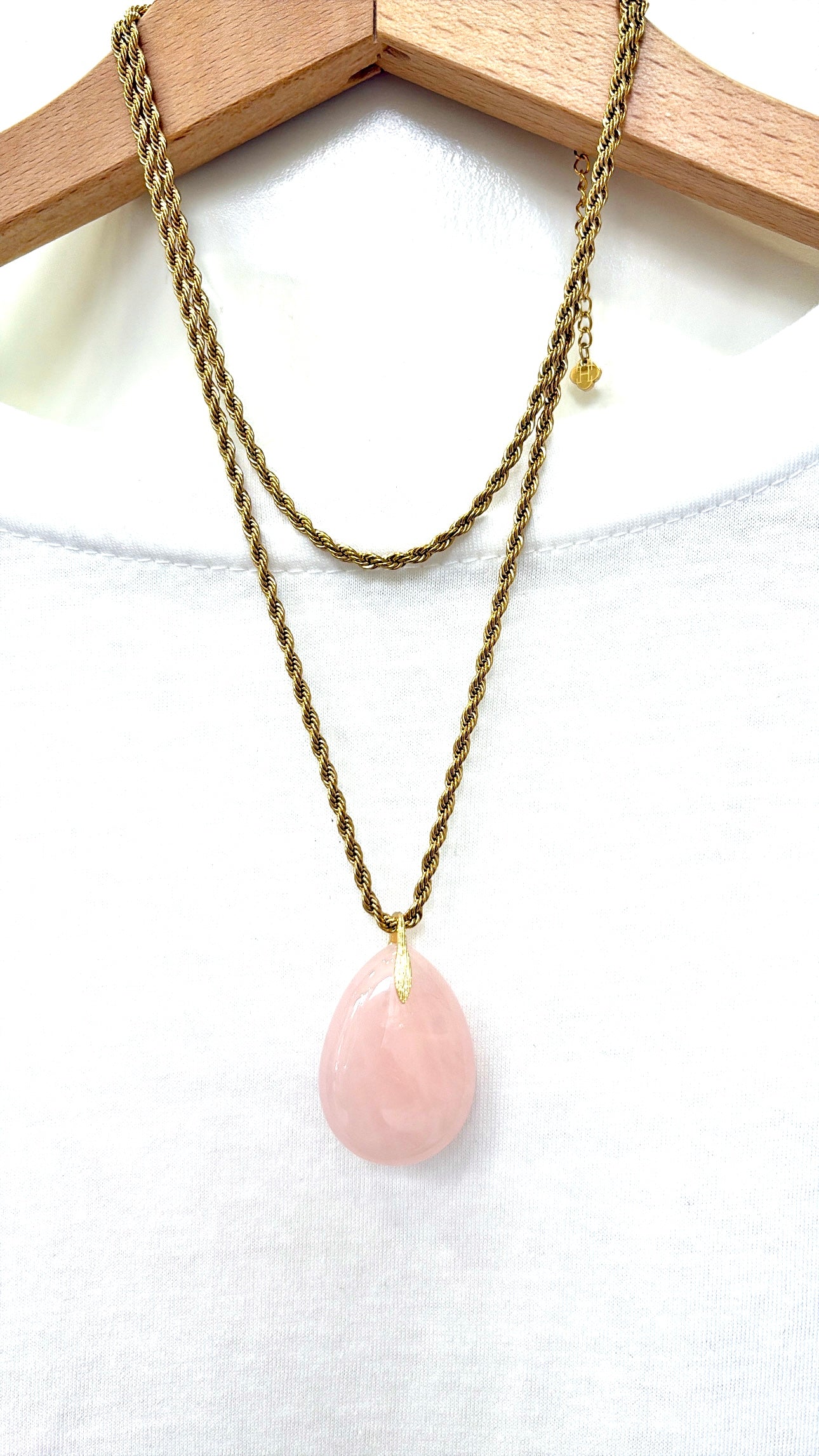 Sautoir Passionata Quartz Rose