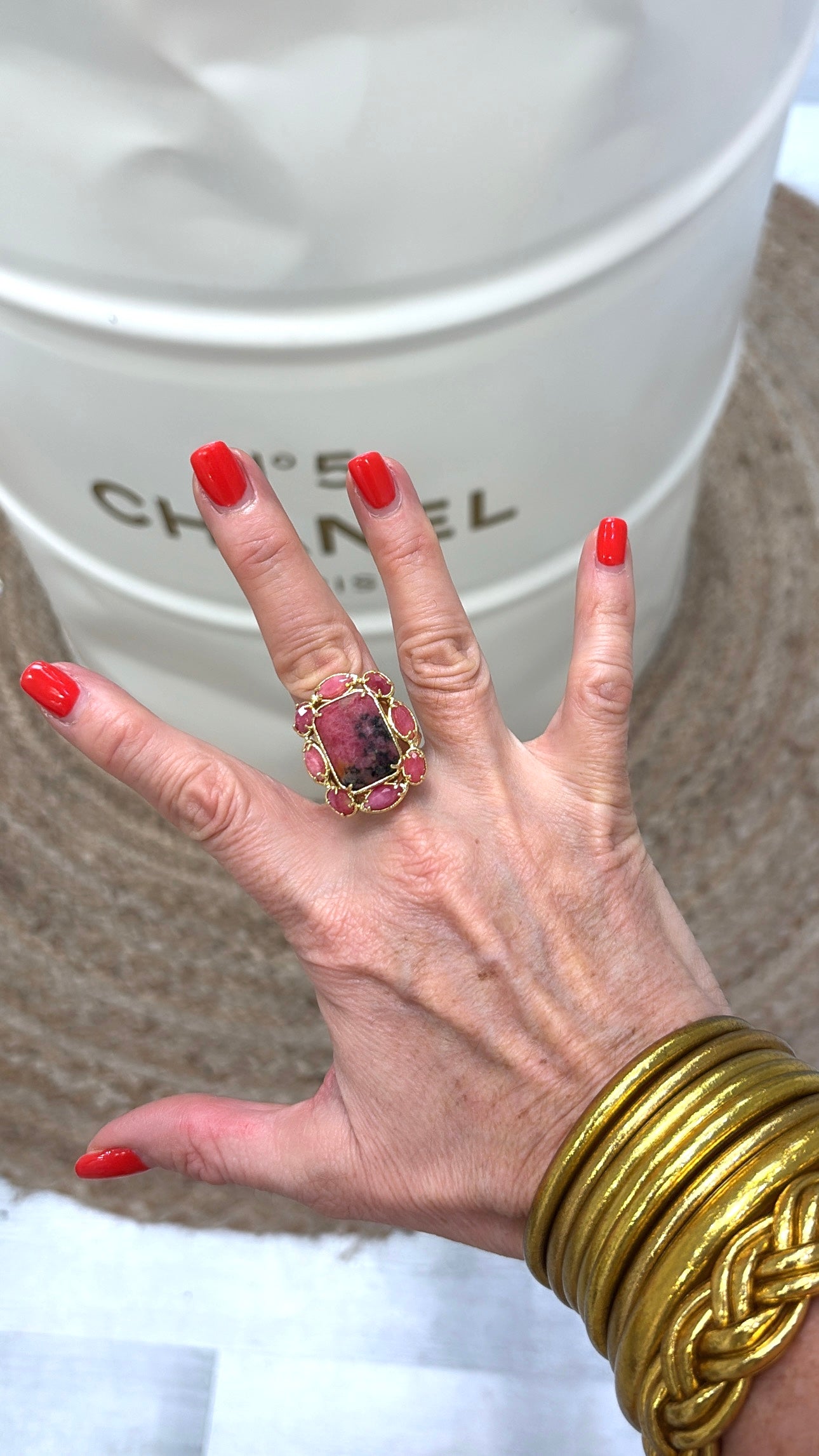 Bague Splendide Rhodonite