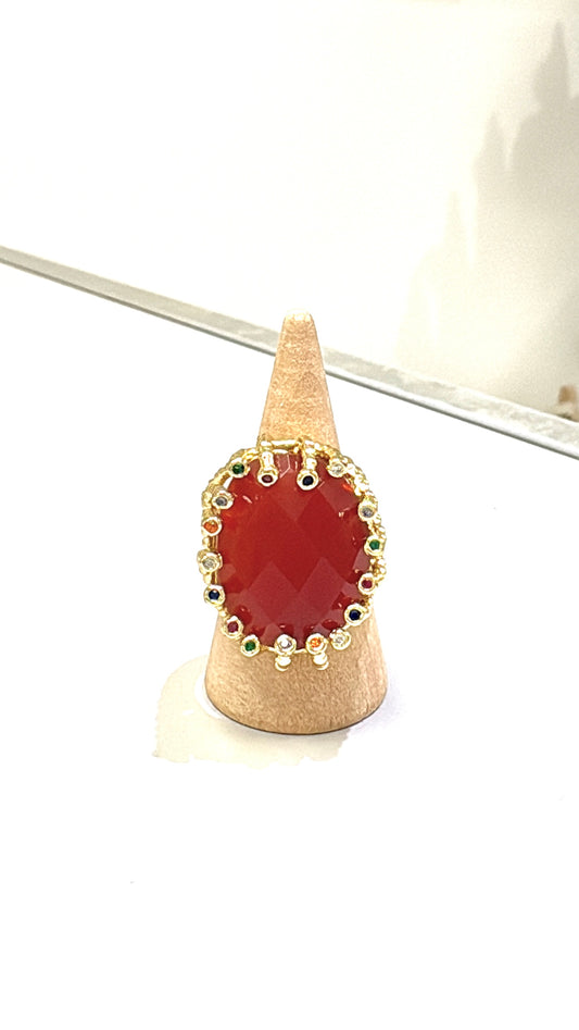 Bague en Cornaline
