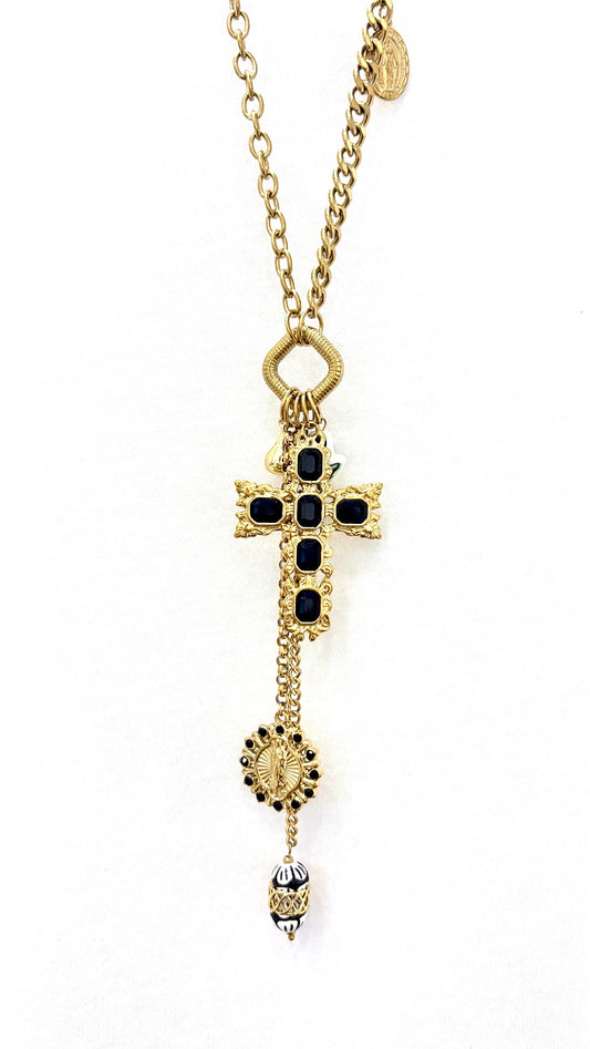 Sautoir Éclat Sacré Black