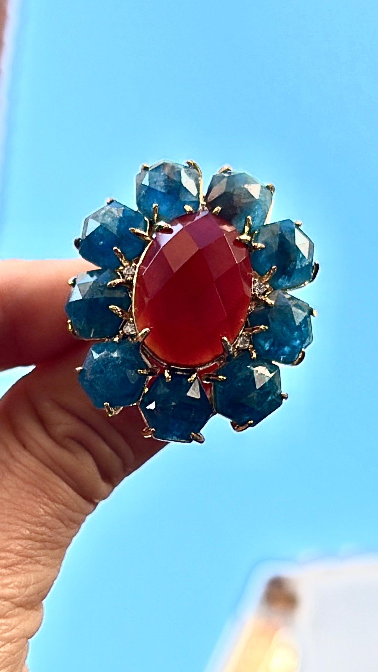 Bague Marvelous Apatite et Cornaline