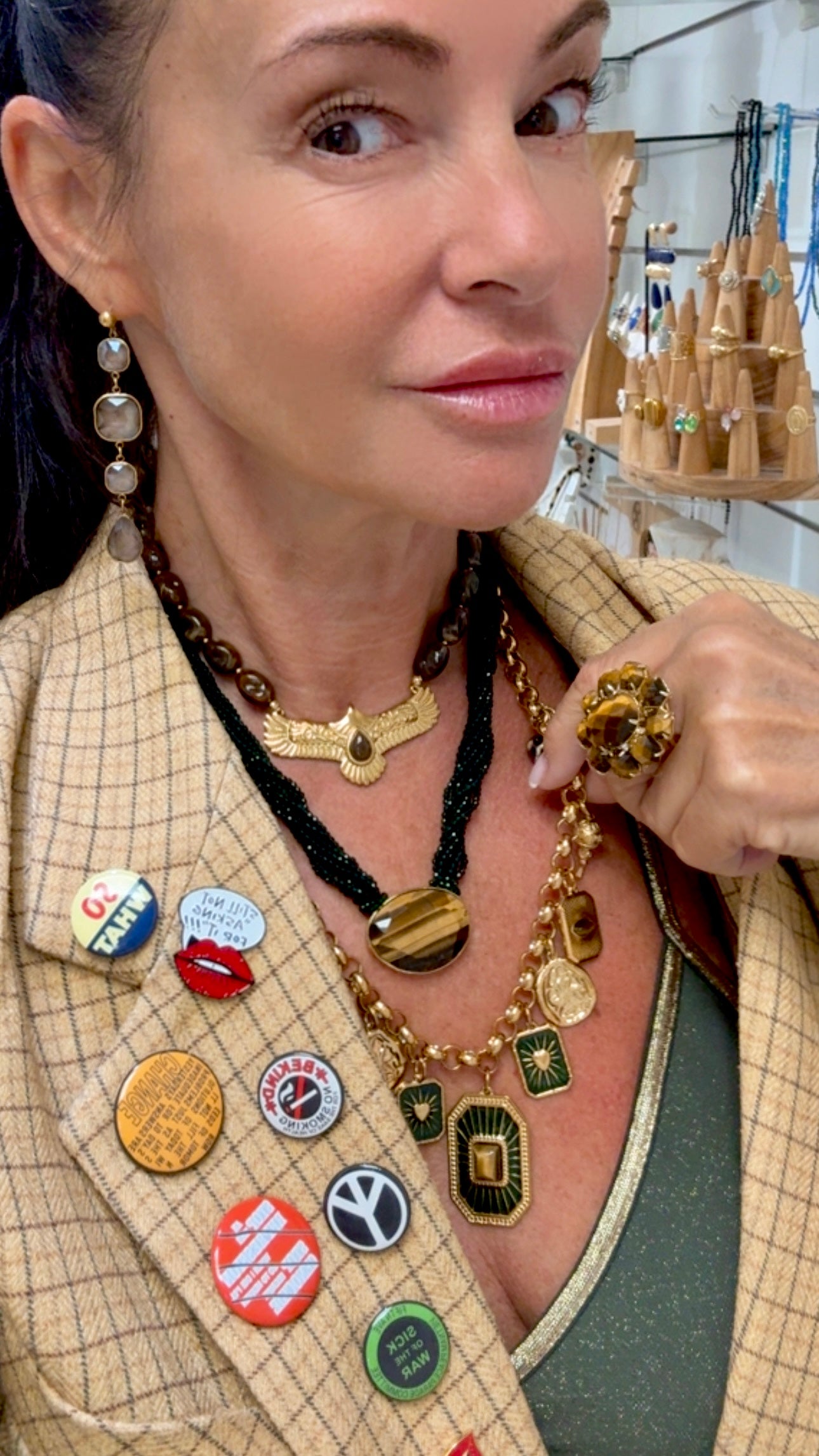 Collier Jaseron Œil de Tigre