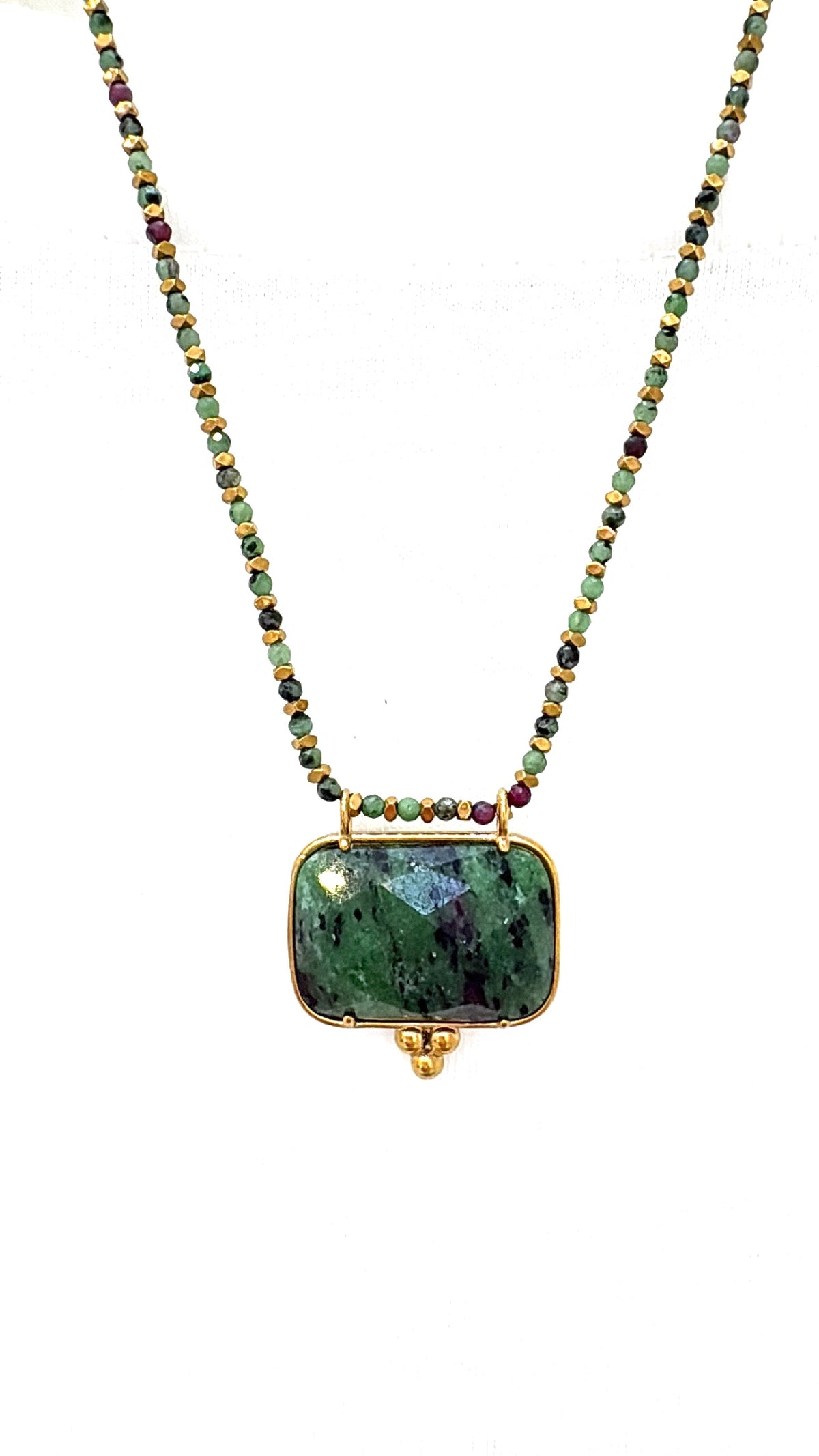 Collier Trésor Rubis Zoisite