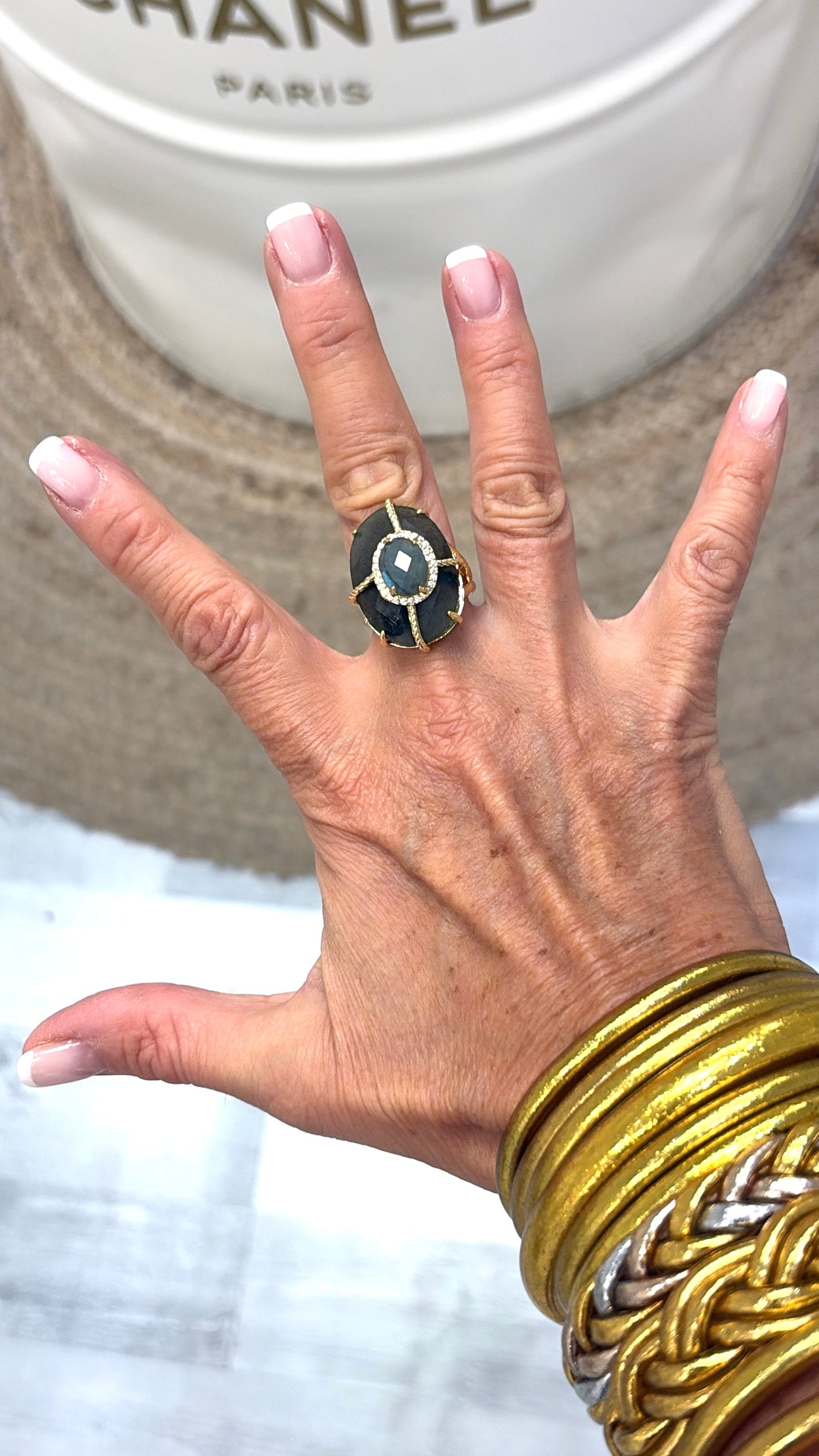 Bague Superbe Labradorite