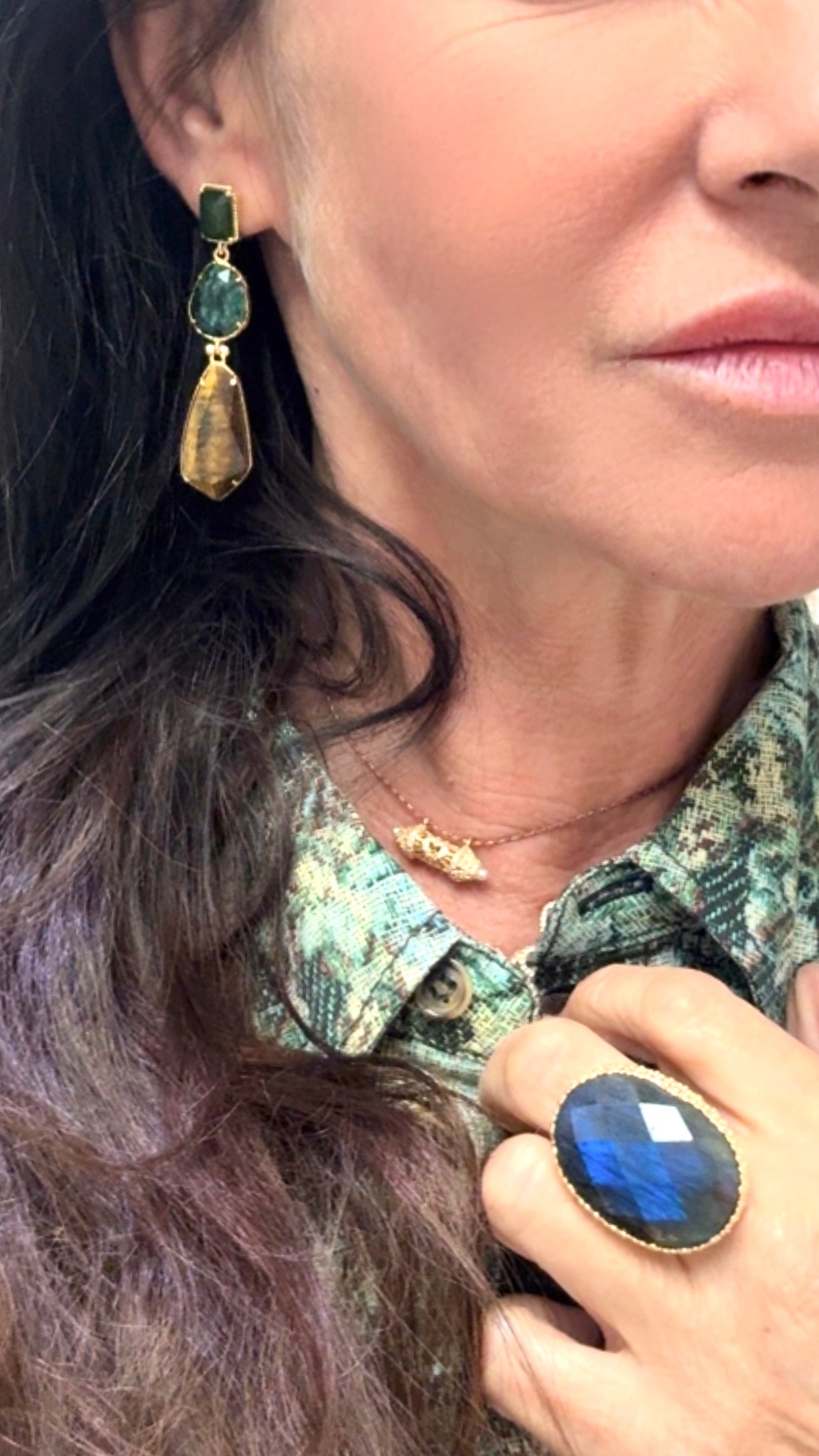 Boucle d’oreilles Pierres Naturelles