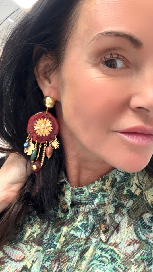 Boucles d’oreilles Flamboyantes