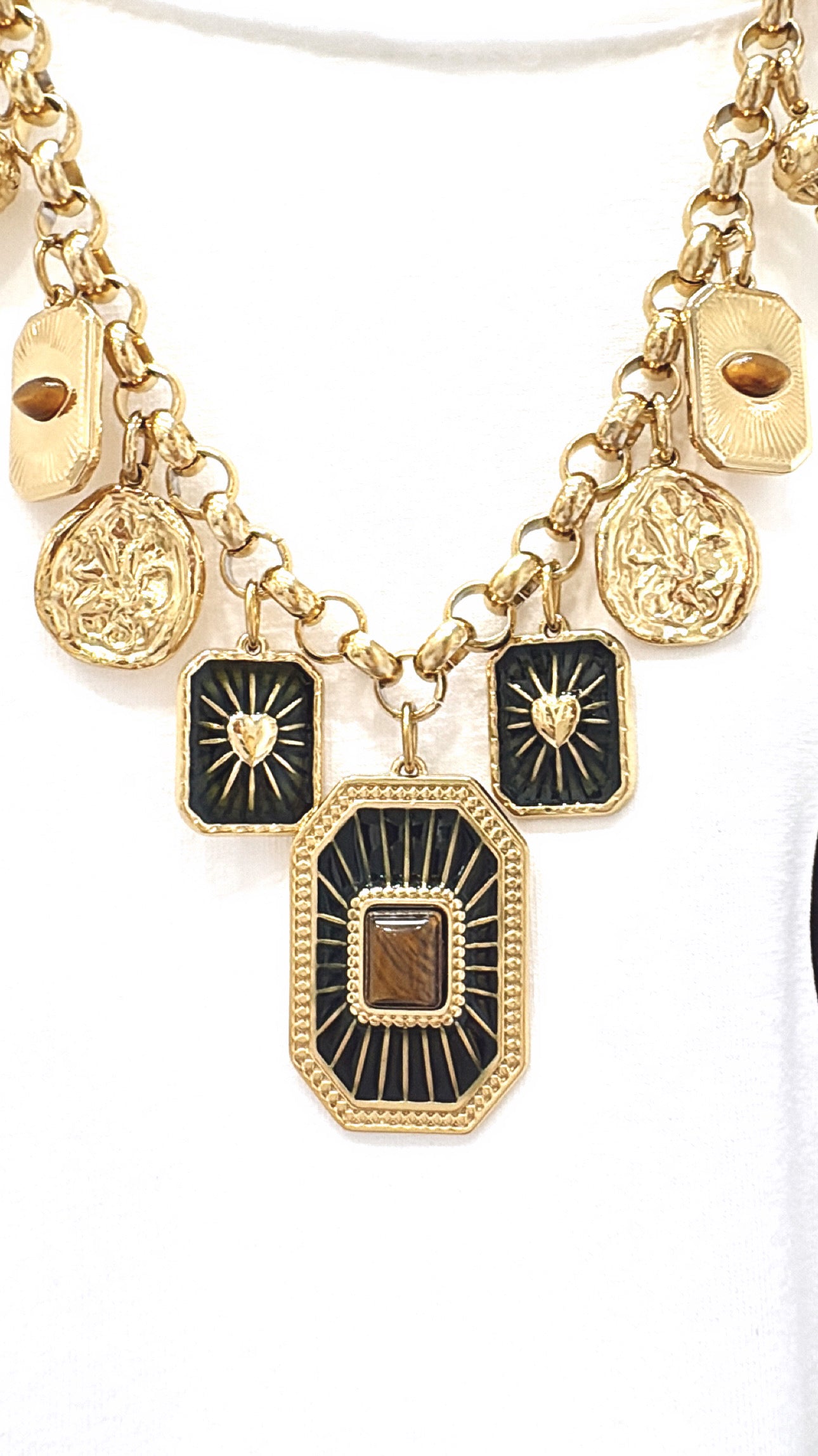 Collier Jaseron Œil de Tigre