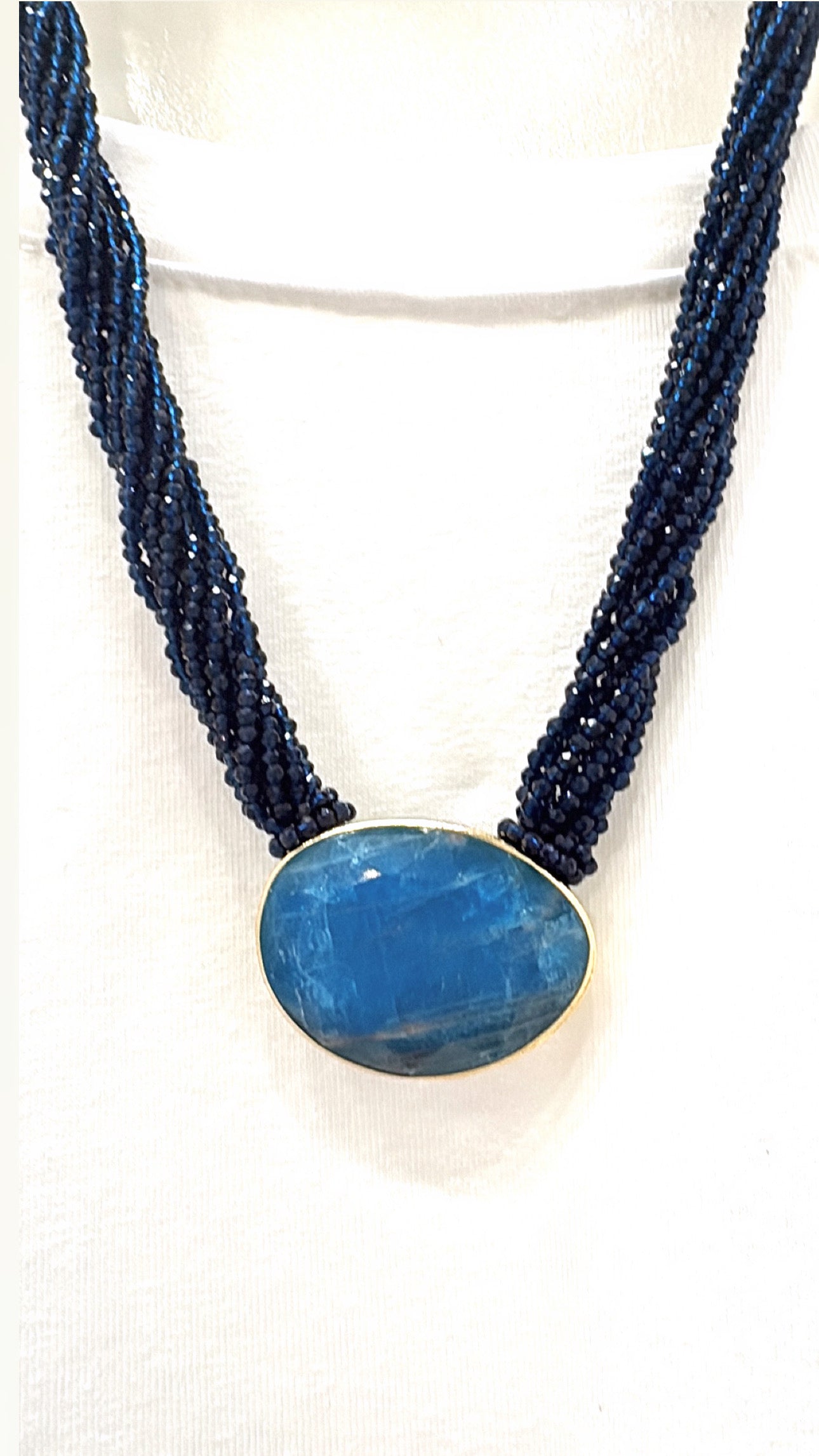 Collier Fabulous Apatite et Cristal bleu