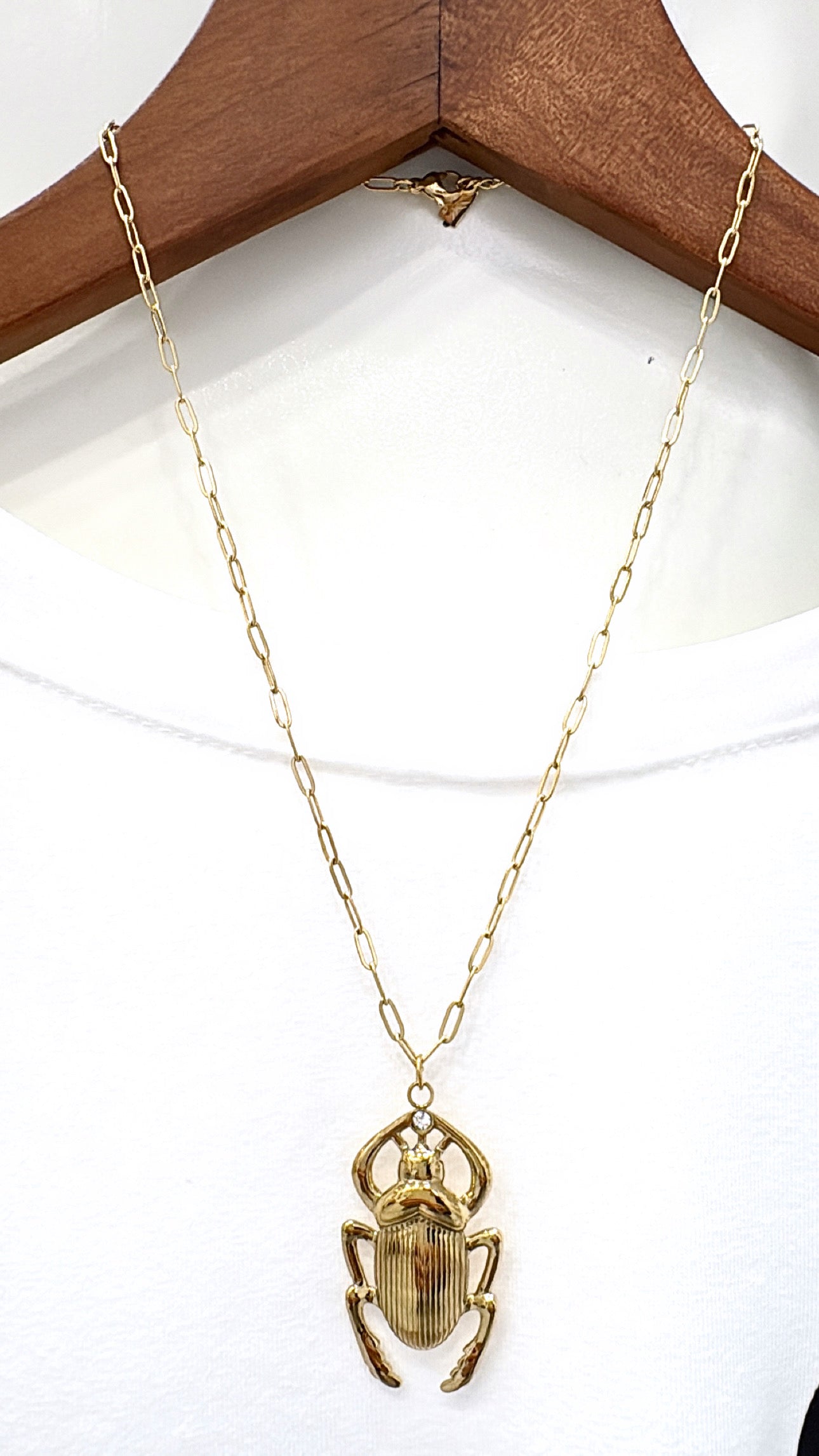 Collier Scarabée Gold