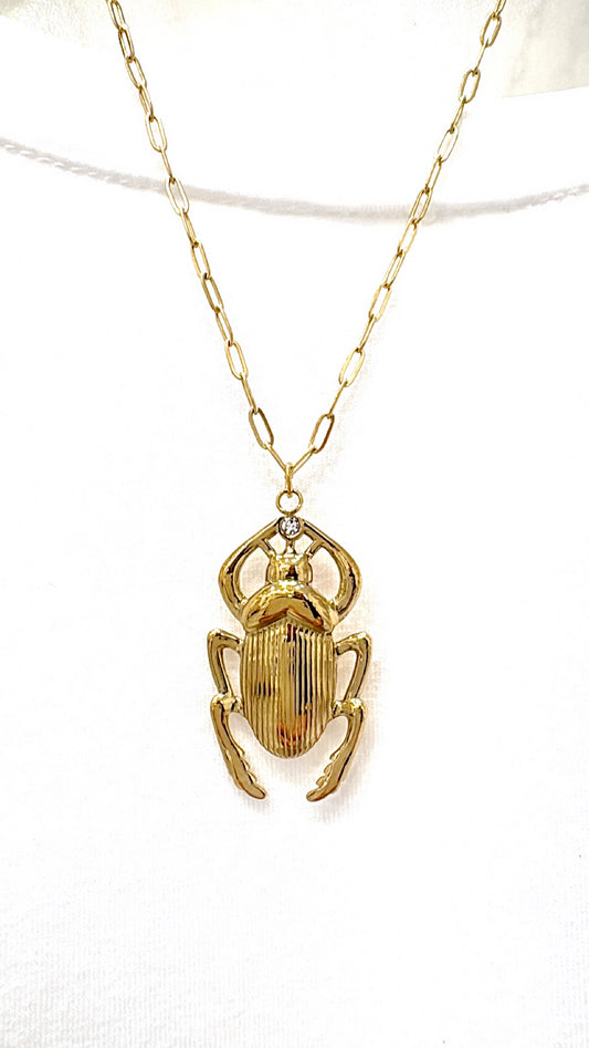 Collier Scarabée Gold