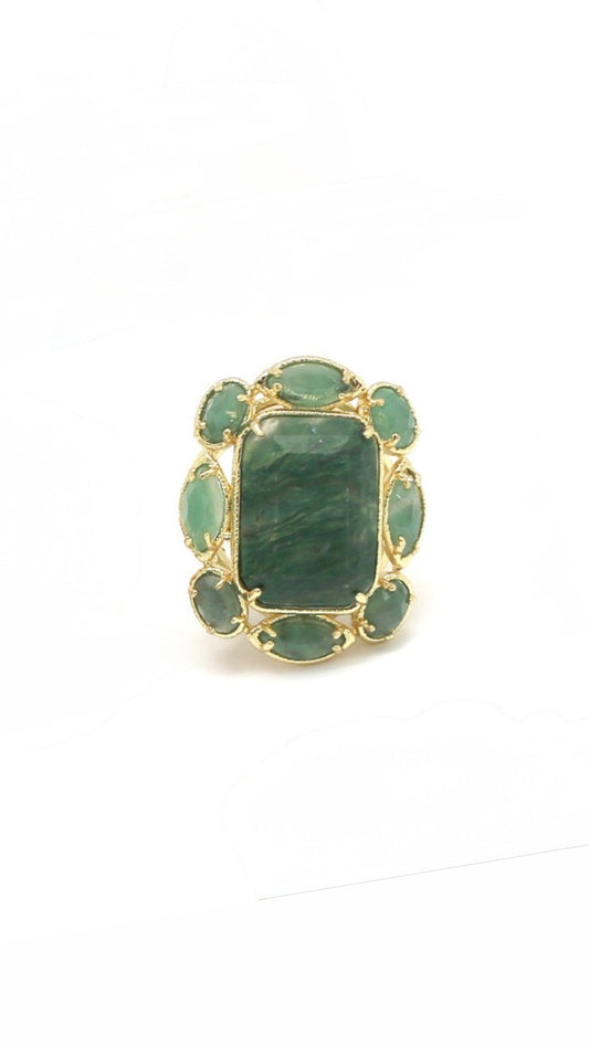 Bague Splendide Jade Africain