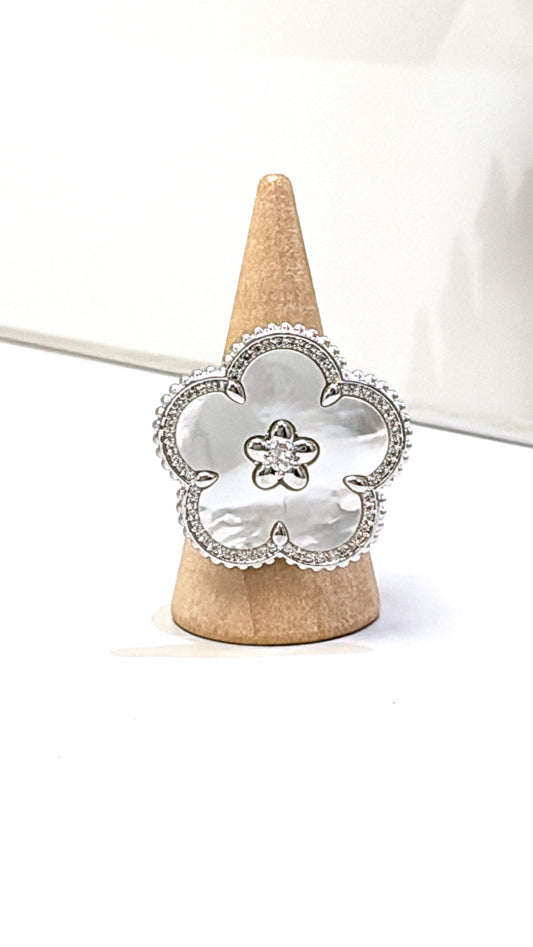 Bague Very Chic Silver Nacre
