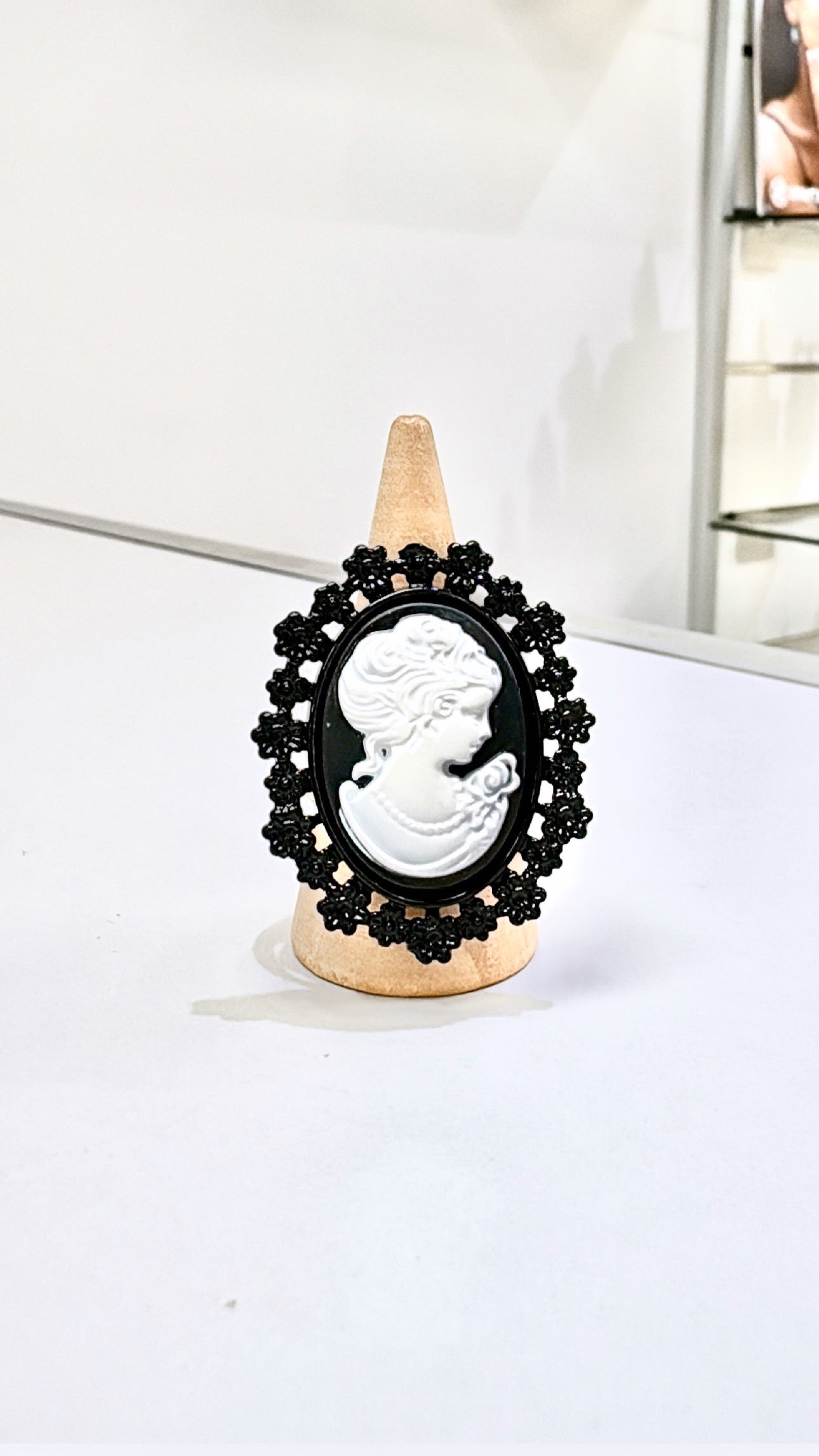 Bague Camée Noir et Blanc