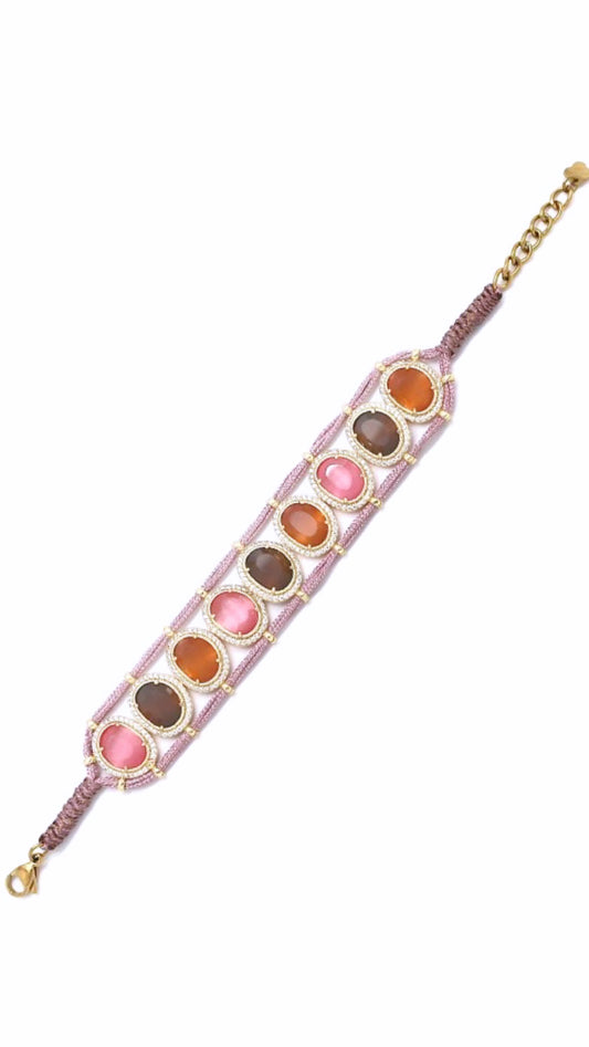 Bracelet Alya Chrysobéril Œil de Chat