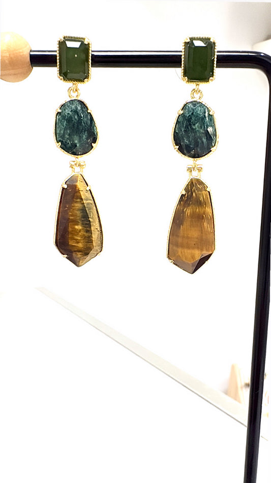 Boucle d’oreilles Pierres Naturelles