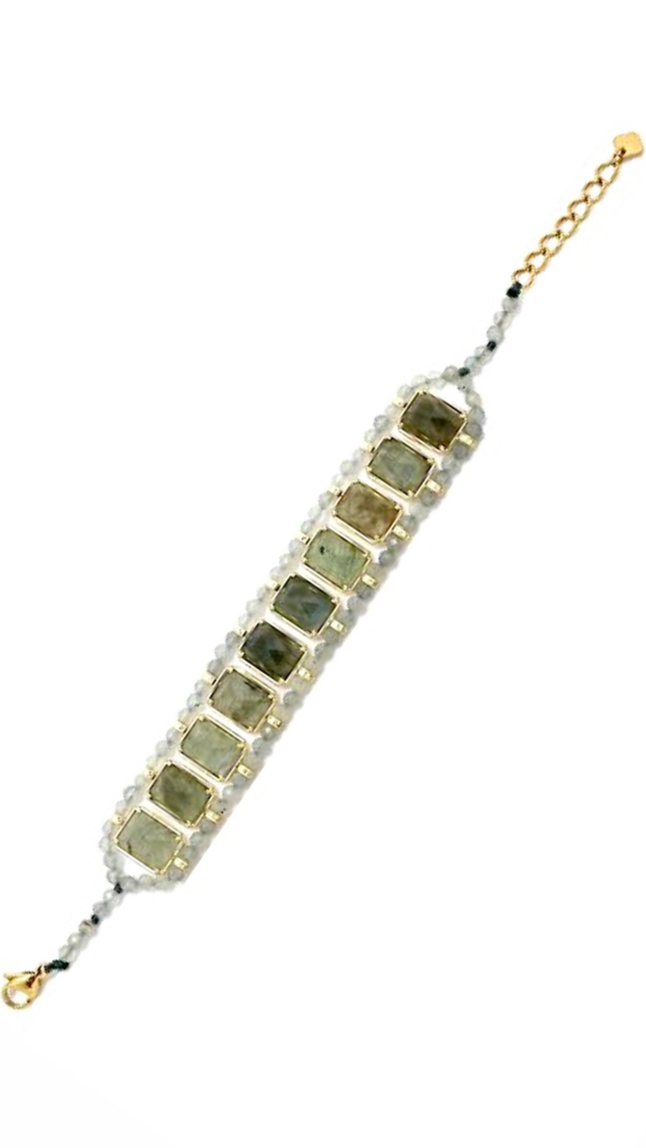 Bracelet Calista Labradorite Tissé