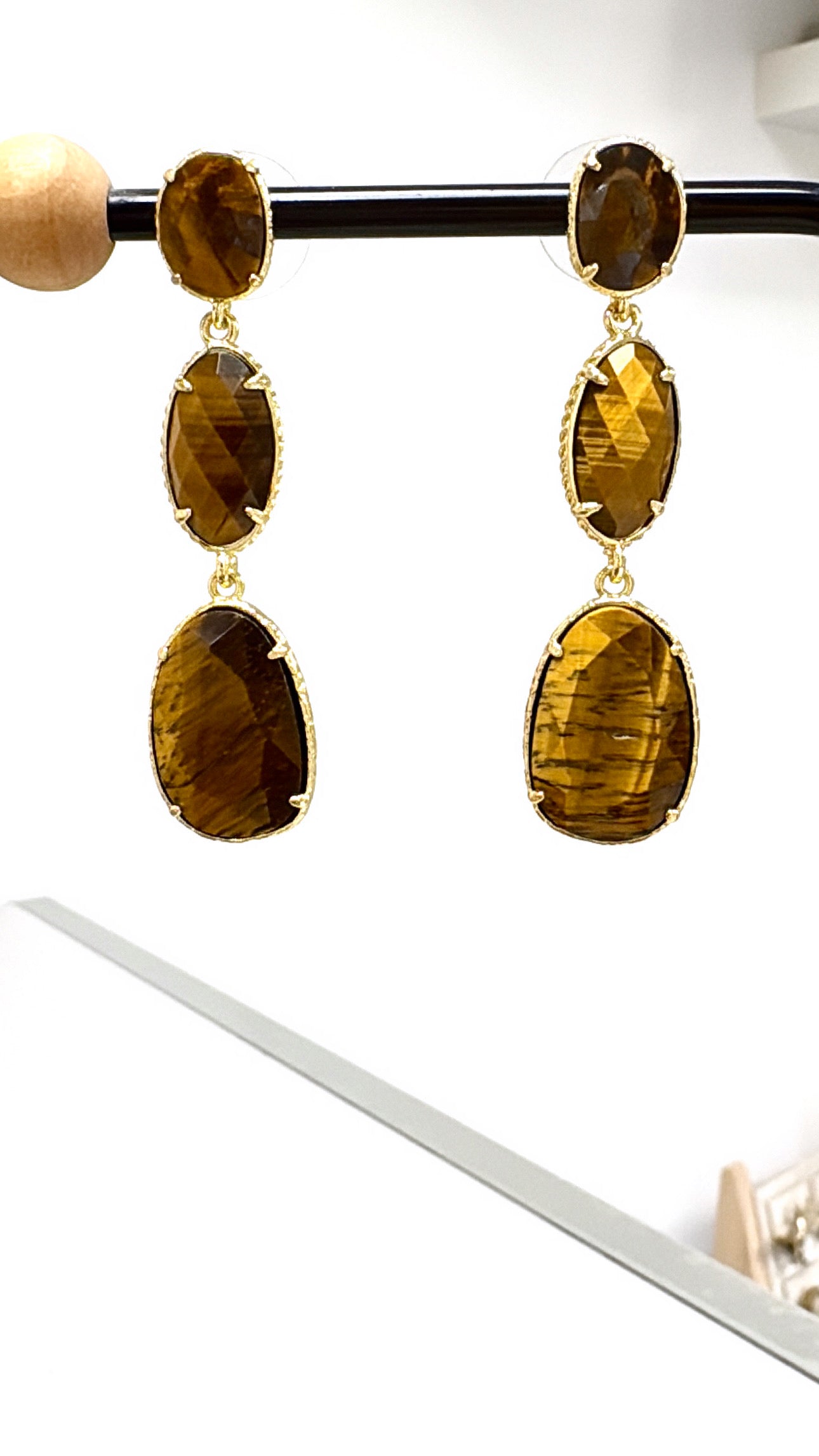 Boucles d’oreilles Œil de Tigre