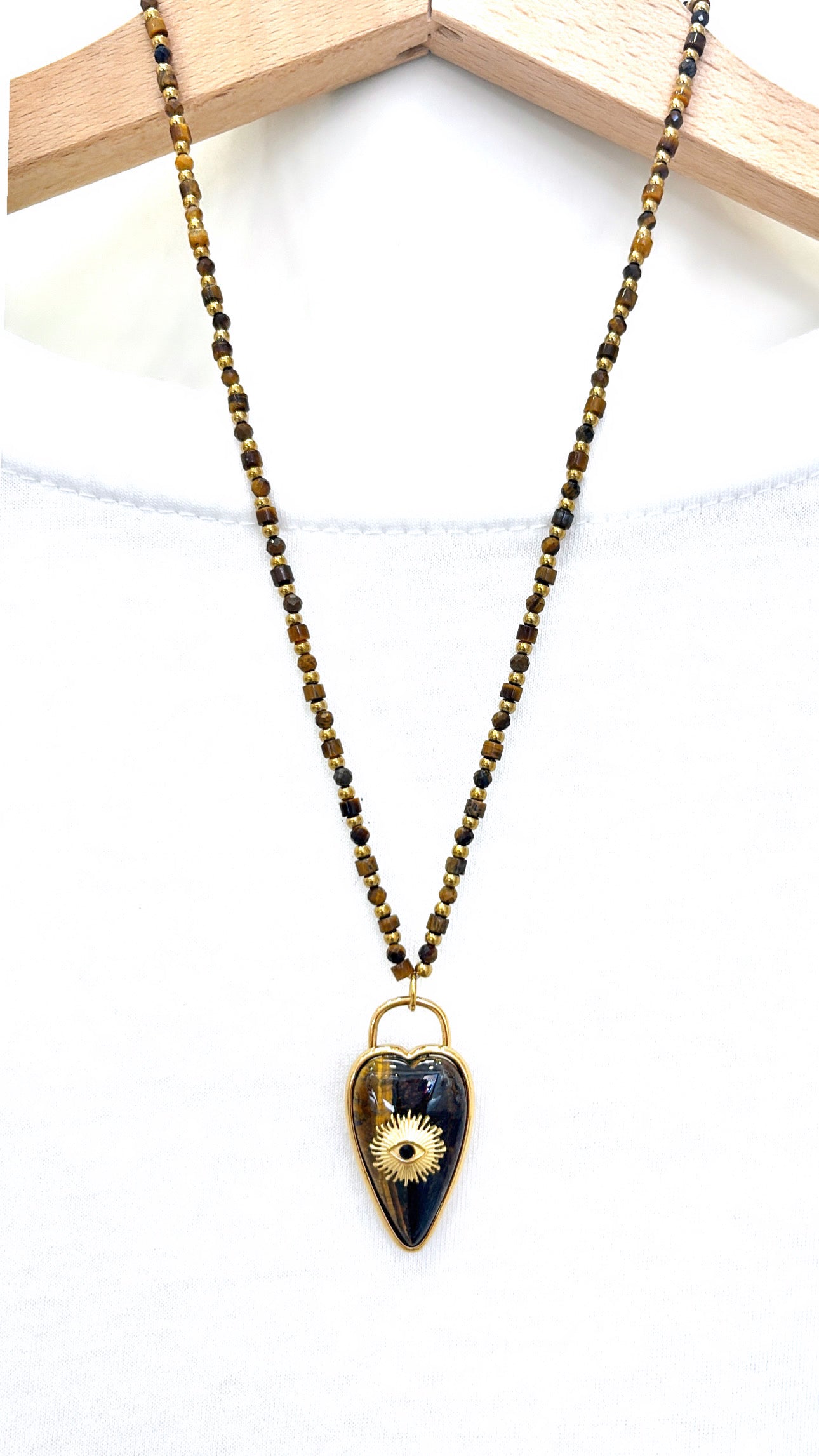 Collier Talisman Œil de Tigre