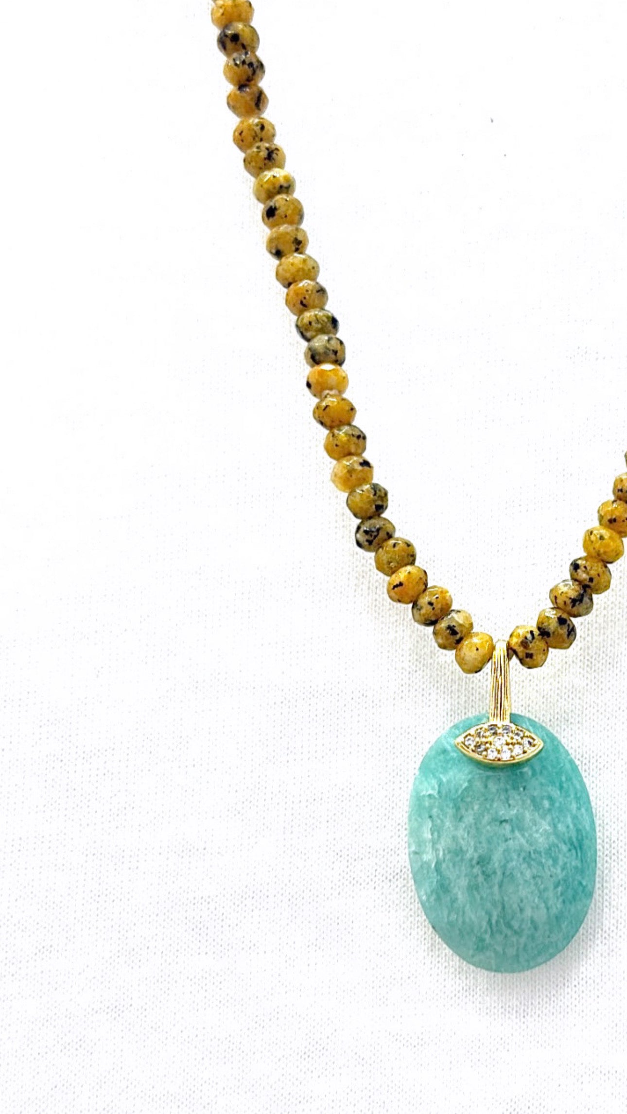 Collier Gaïana Amazonite et Jaspe