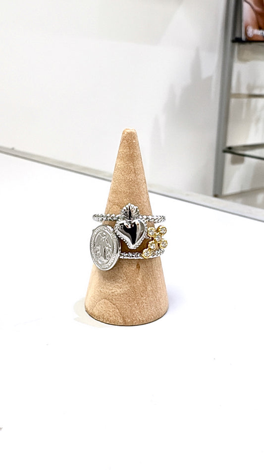 Bague Trio Voto Silver/Gold