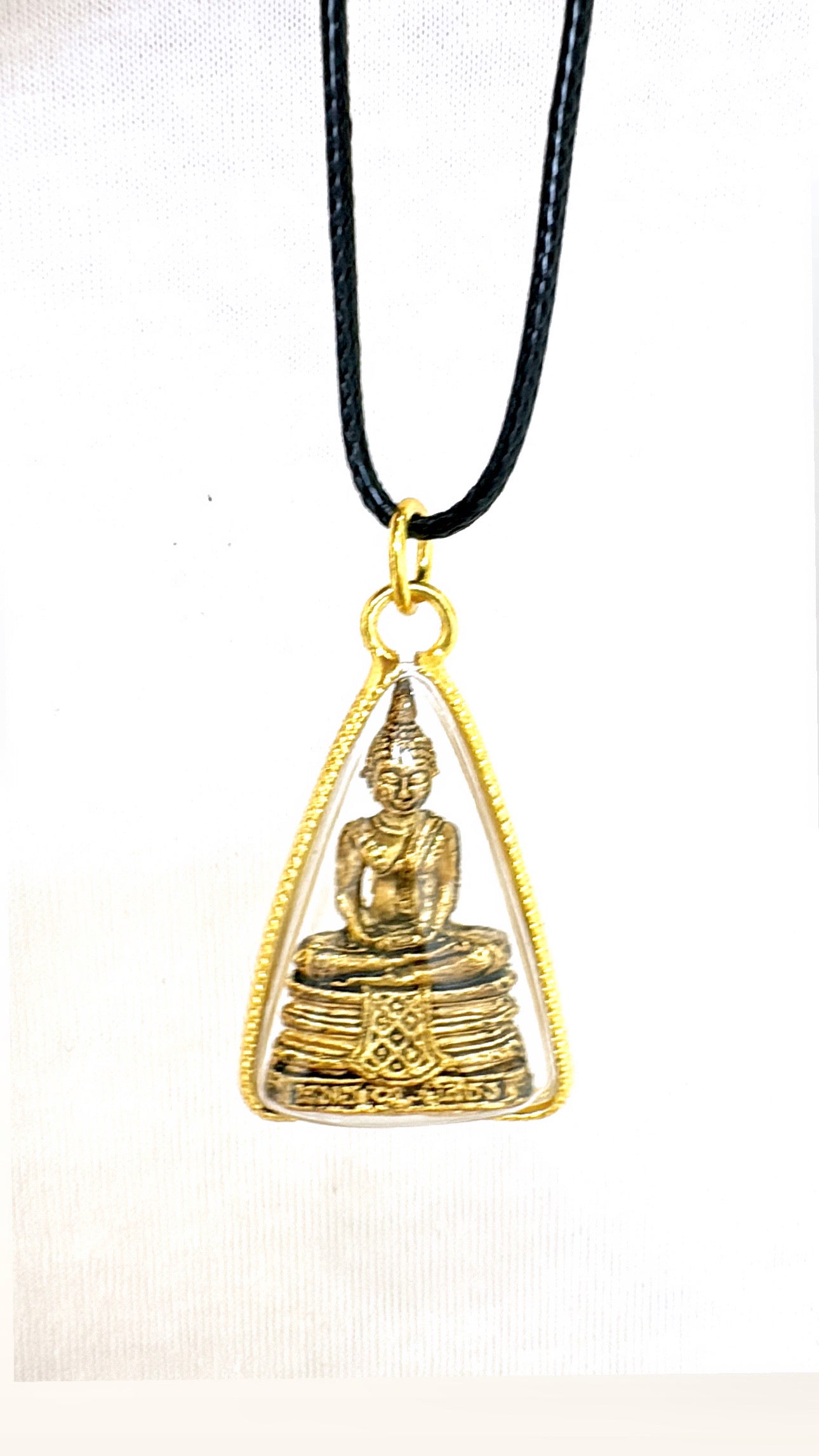 Collier Authentique Thaï Amulette Bronze