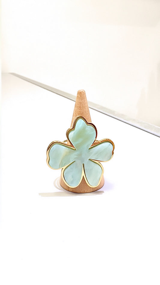 Bague Flower Bleu