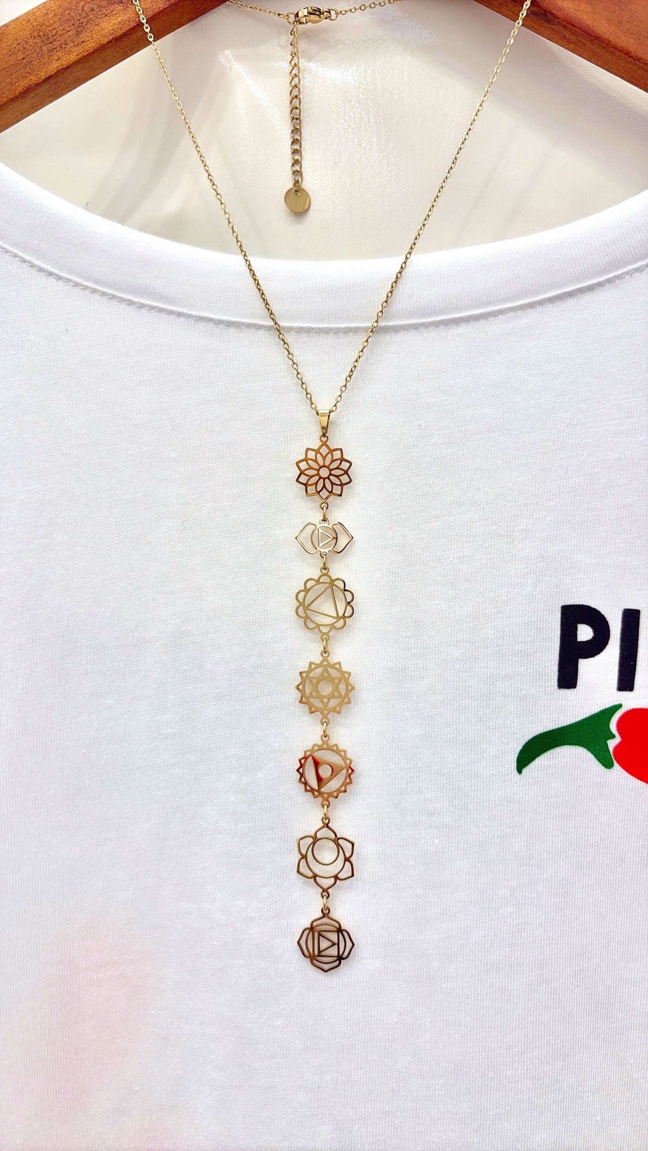 Collier 7 Chakras Gold