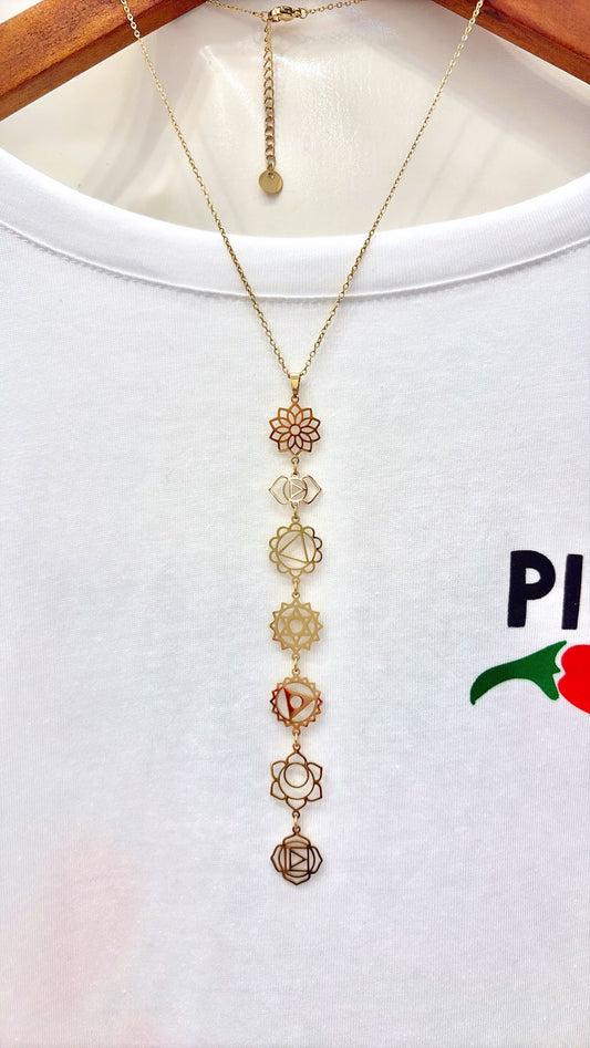 Collier 7 Chakras Gold