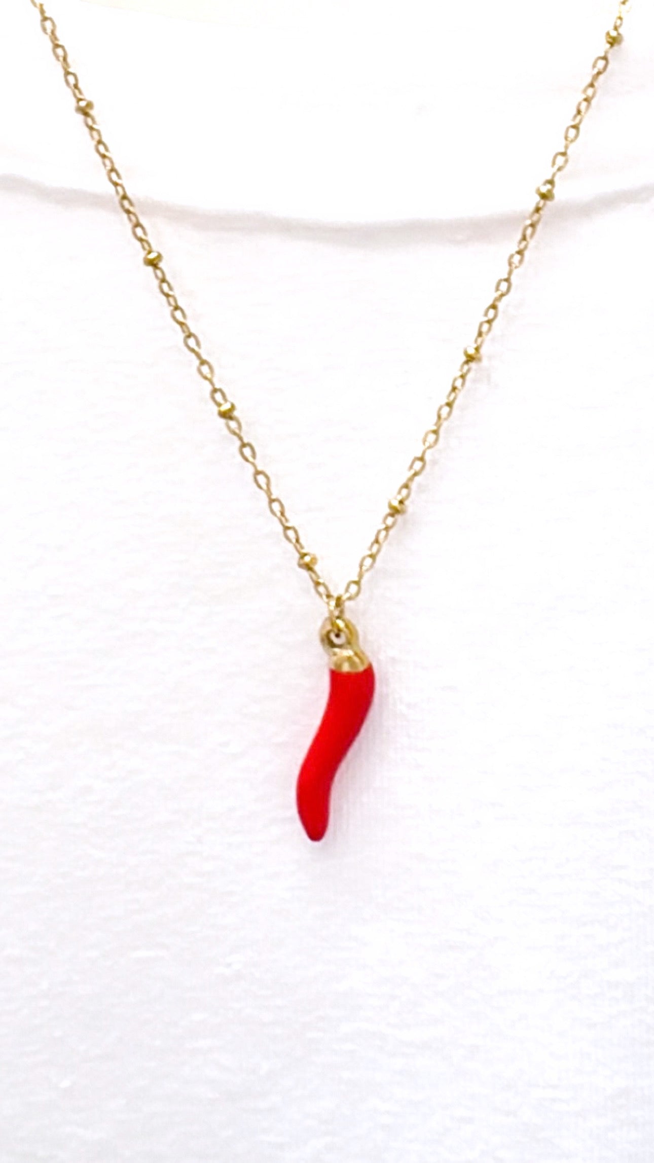 Collier Piment Porte Bonheur