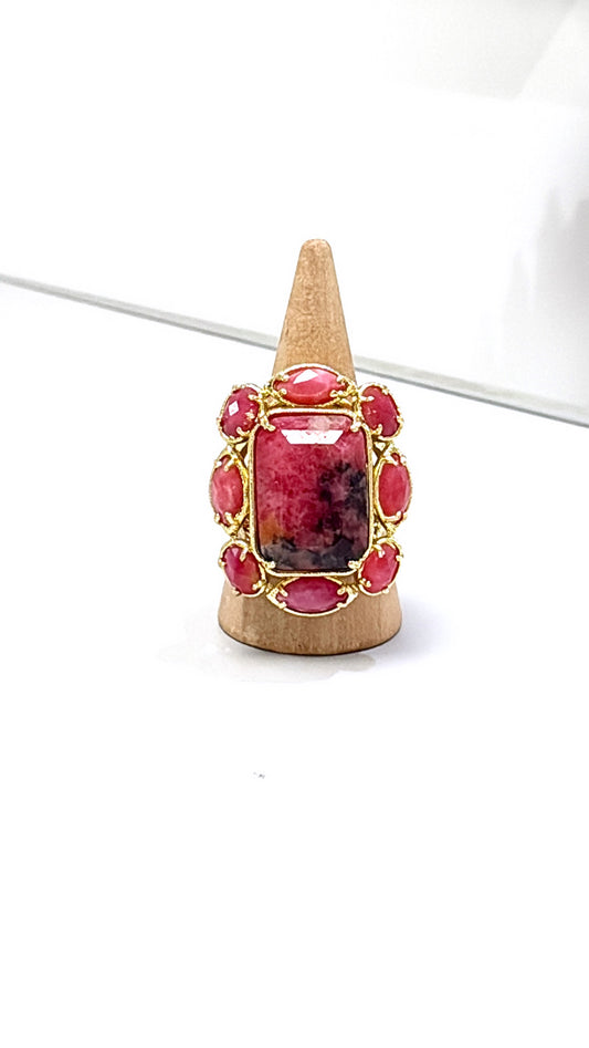 Bague Splendide Rhodonite