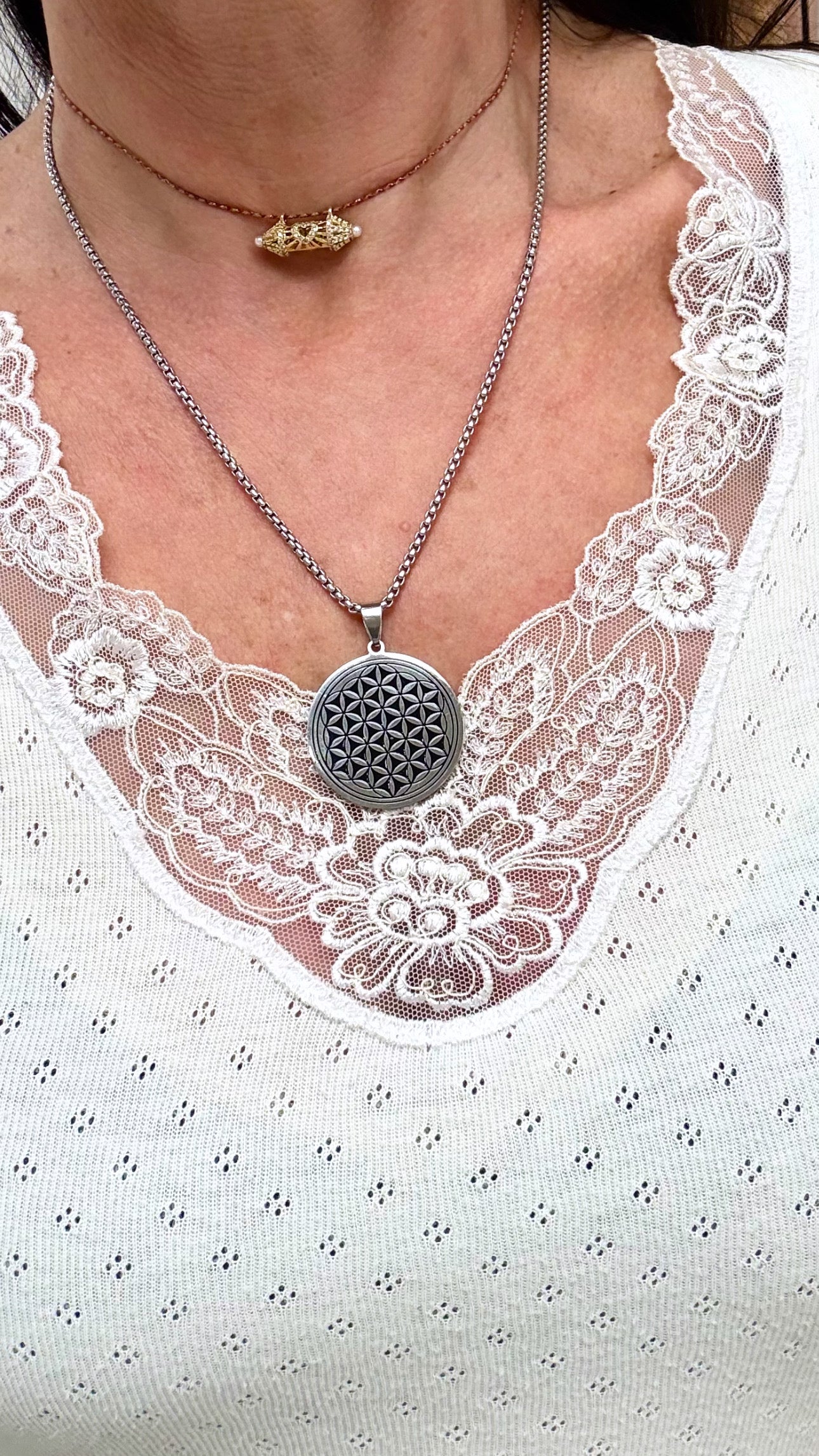 Collier Fleur de Vie Silver