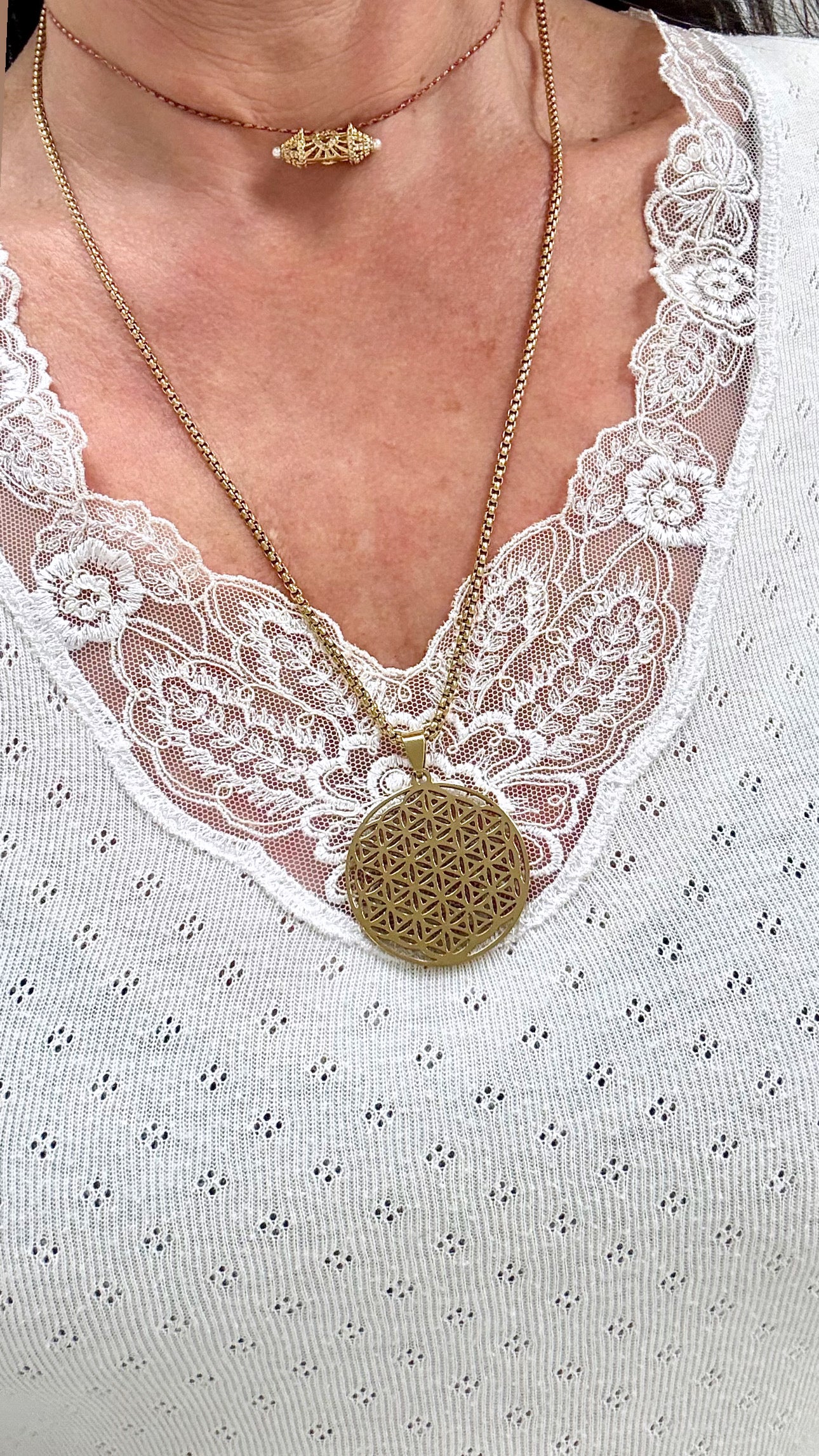 Collier Fleur de vie Gold